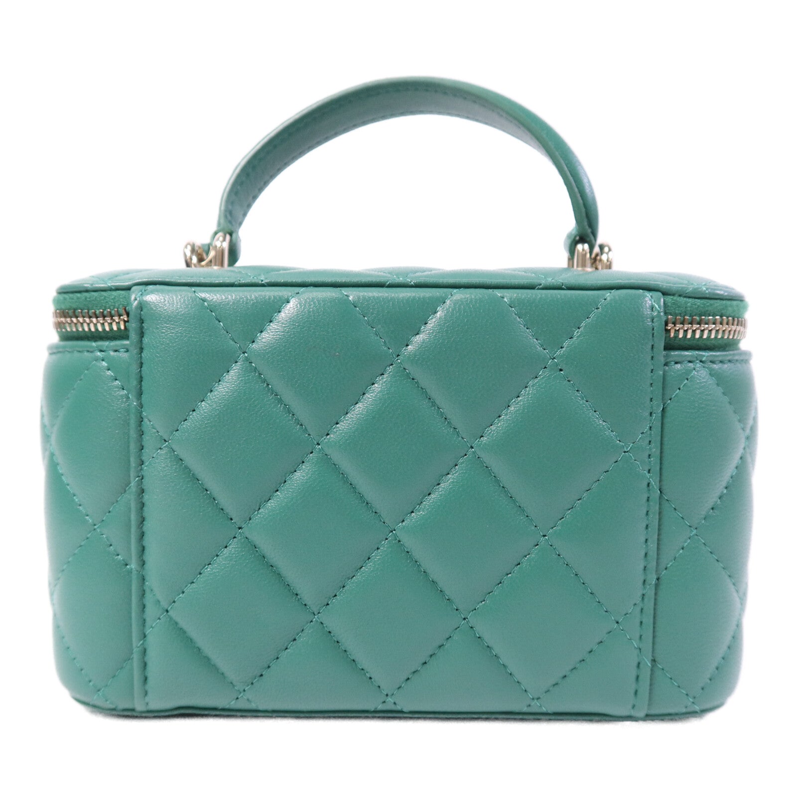 CHANEL 羊皮皮革Vanity Case金扣鏈帶肩背袋