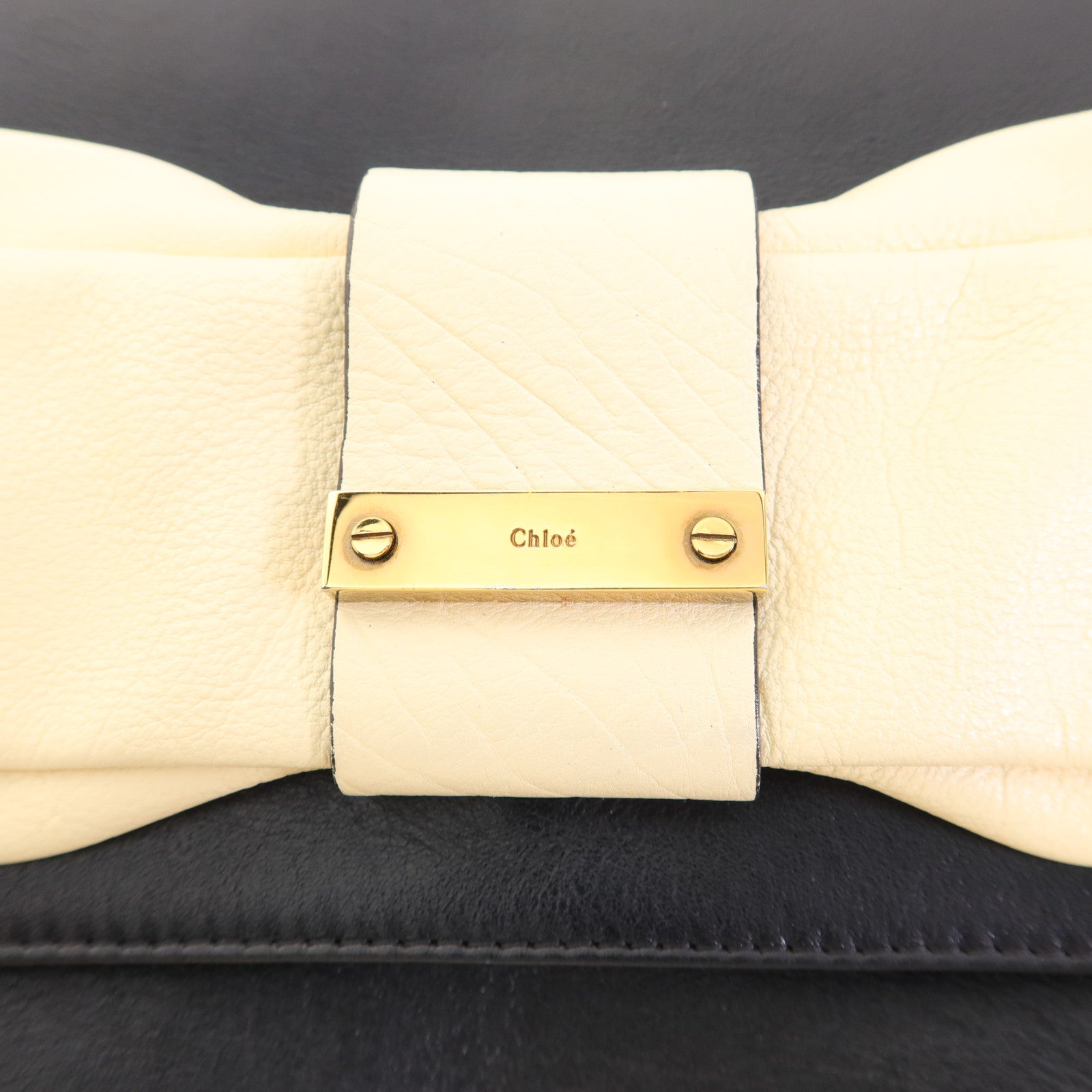 Chloe 牛皮皮革Shoulder Bag金扣鏈帶肩背袋