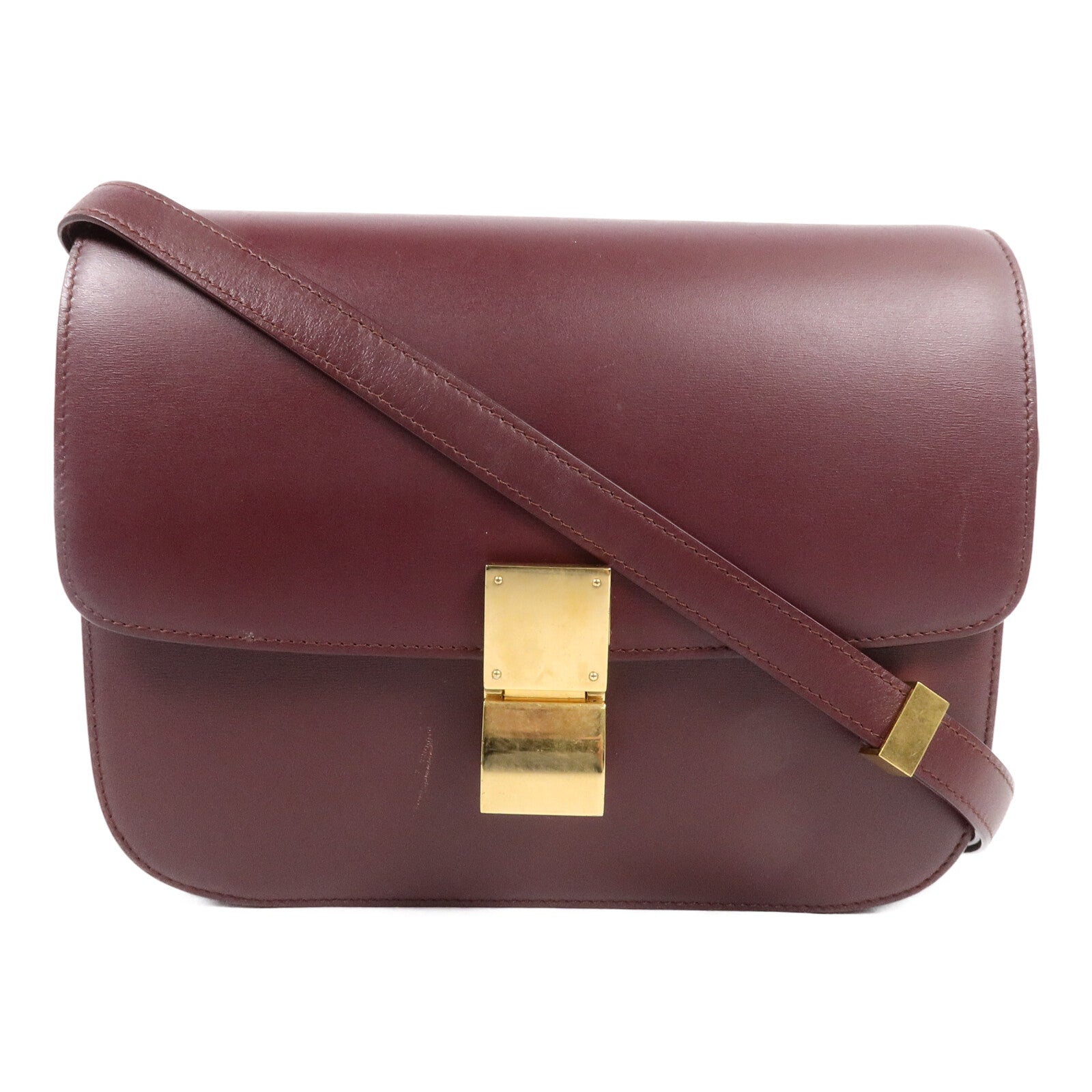 CELINE 牛皮皮革Classic Box Medium肩背袋