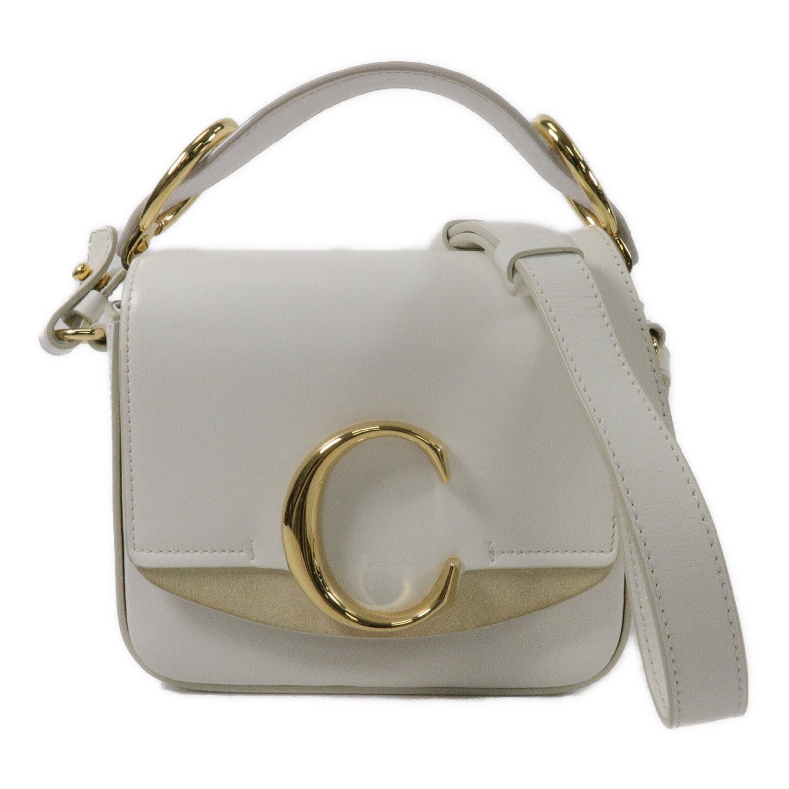 Chloe 牛皮皮革Mini Cloe C Bag手挽肩背兩用袋