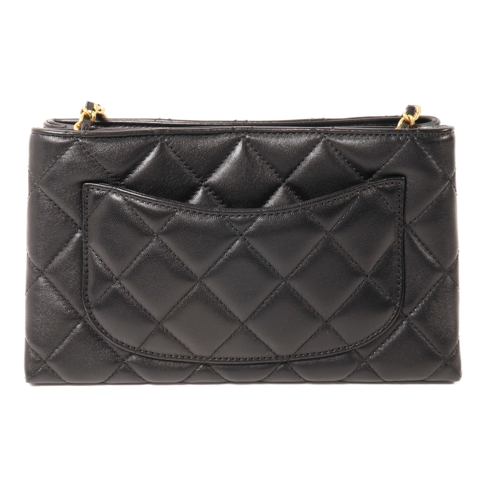 CHANEL 羊皮皮革Mini Hobo Bag鏈帶肩背袋
