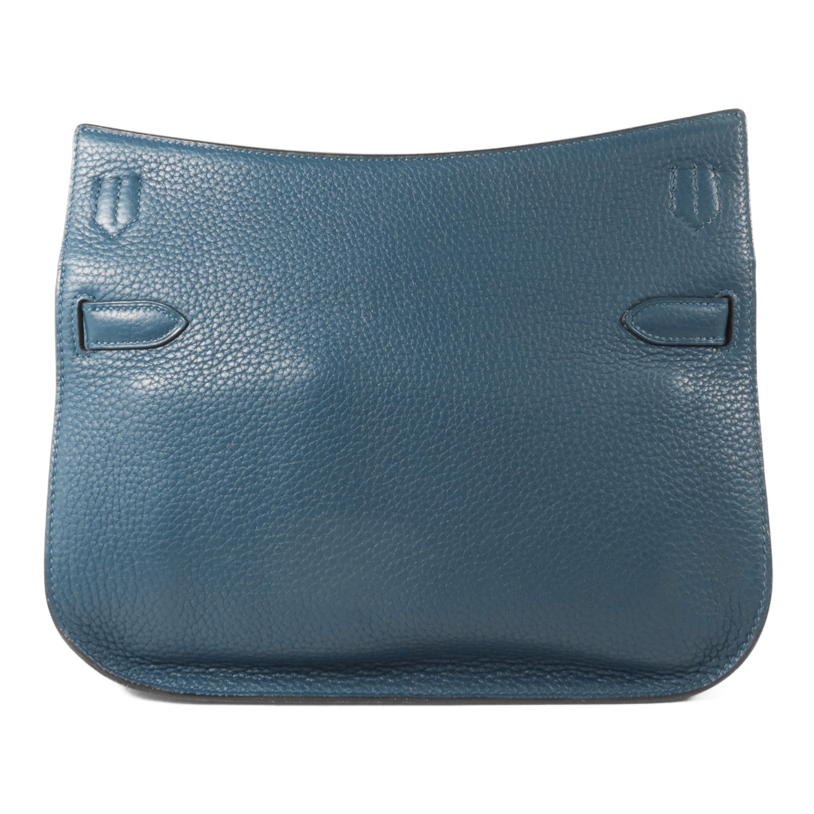 HERMES Togo皮革Jypsiere 28肩背袋Colvert/Turquoise