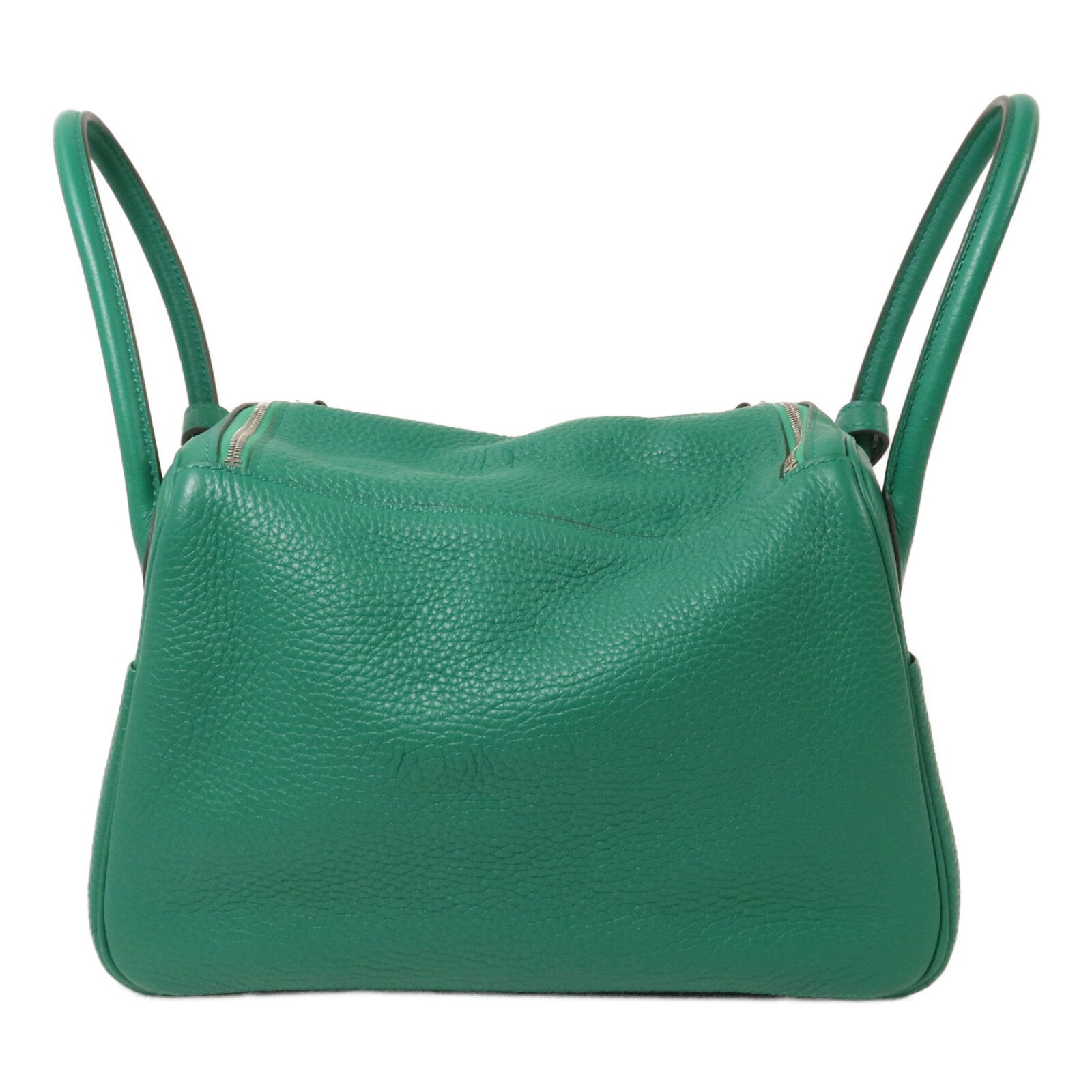 HERMES Clemence皮革Lindy 26手挽肩背兩用袋Vert Jade