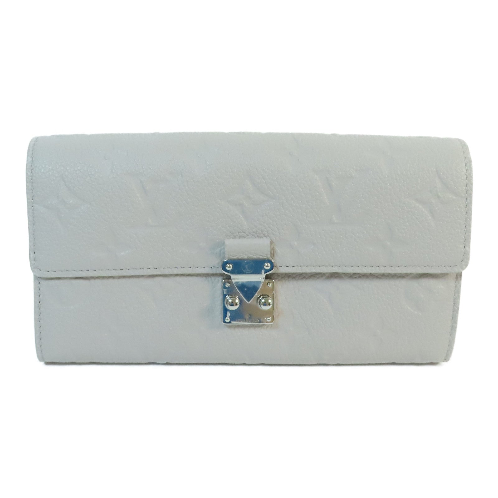 LOUIS VUITTON Monogram Empreinte Long Wallet Sarah銀扣長錢包