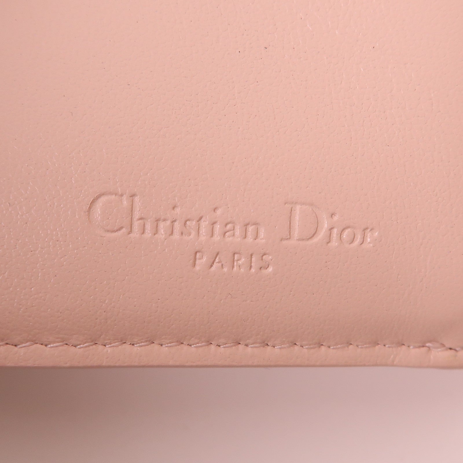Dior CD GHW Lady Dior Lotus Wallet S0181OVRB_M413 Patent Leather Pink