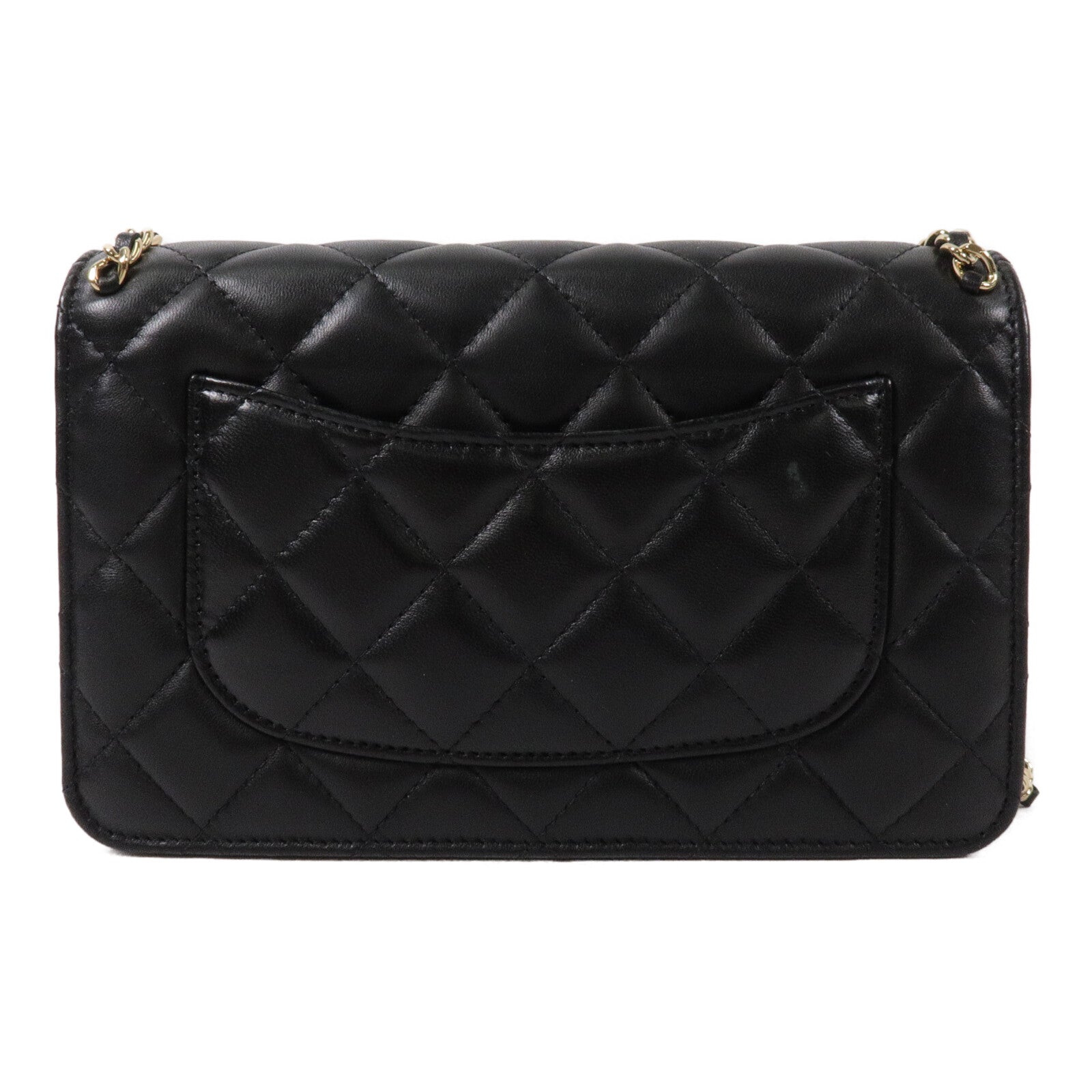 CHANEL 羊皮皮革WOC Wallet On Chain鏈帶肩背袋