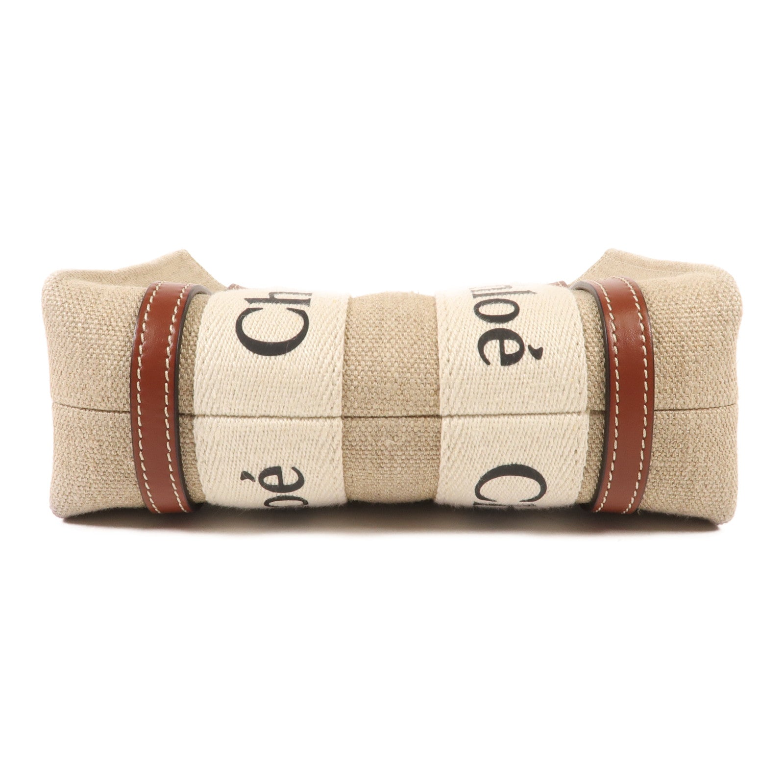 Chloe 帆布Mini Woody Tote手挽肩背兩用袋