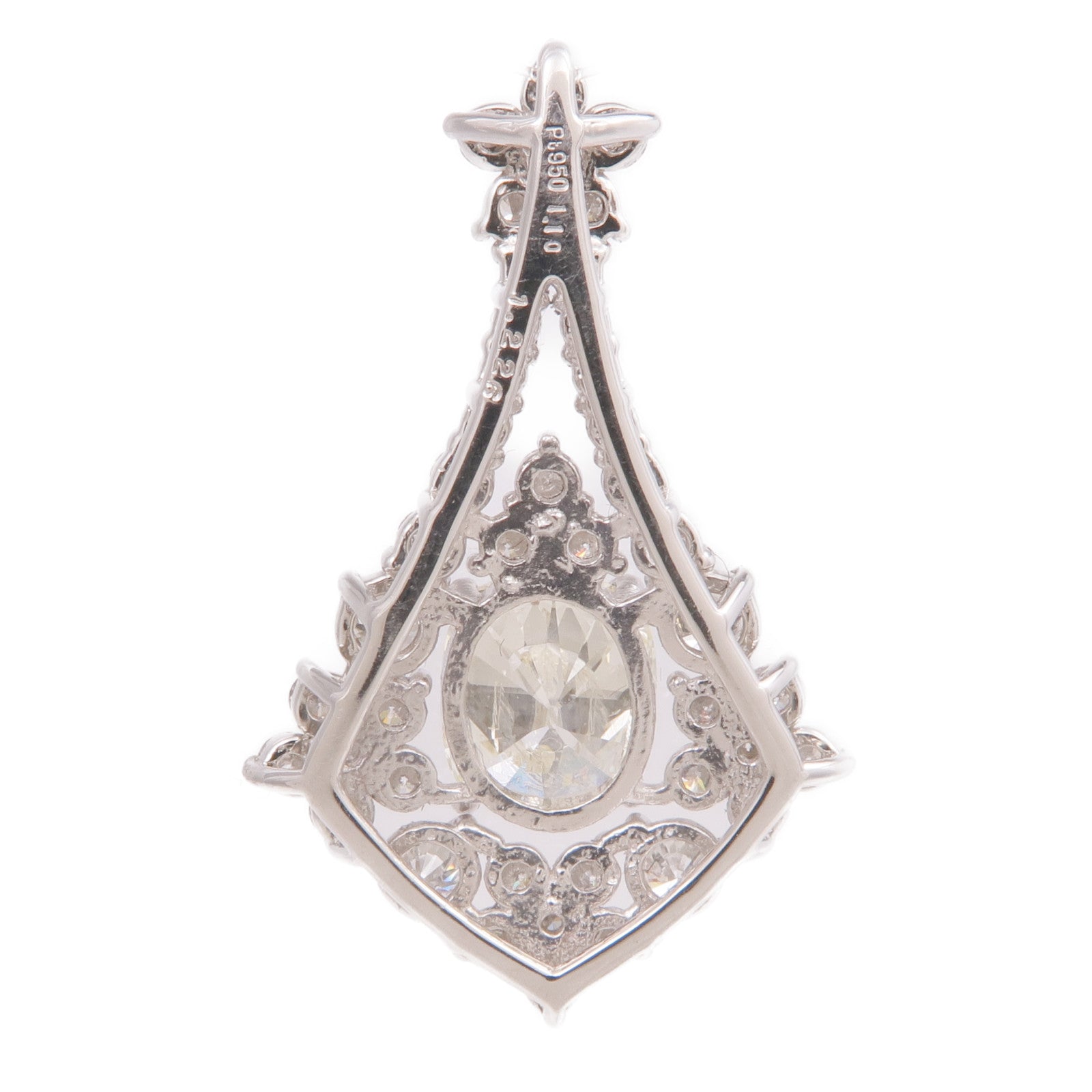 JEWELRY PT950鉑金Diamond Pendant Top鑽石吊墜