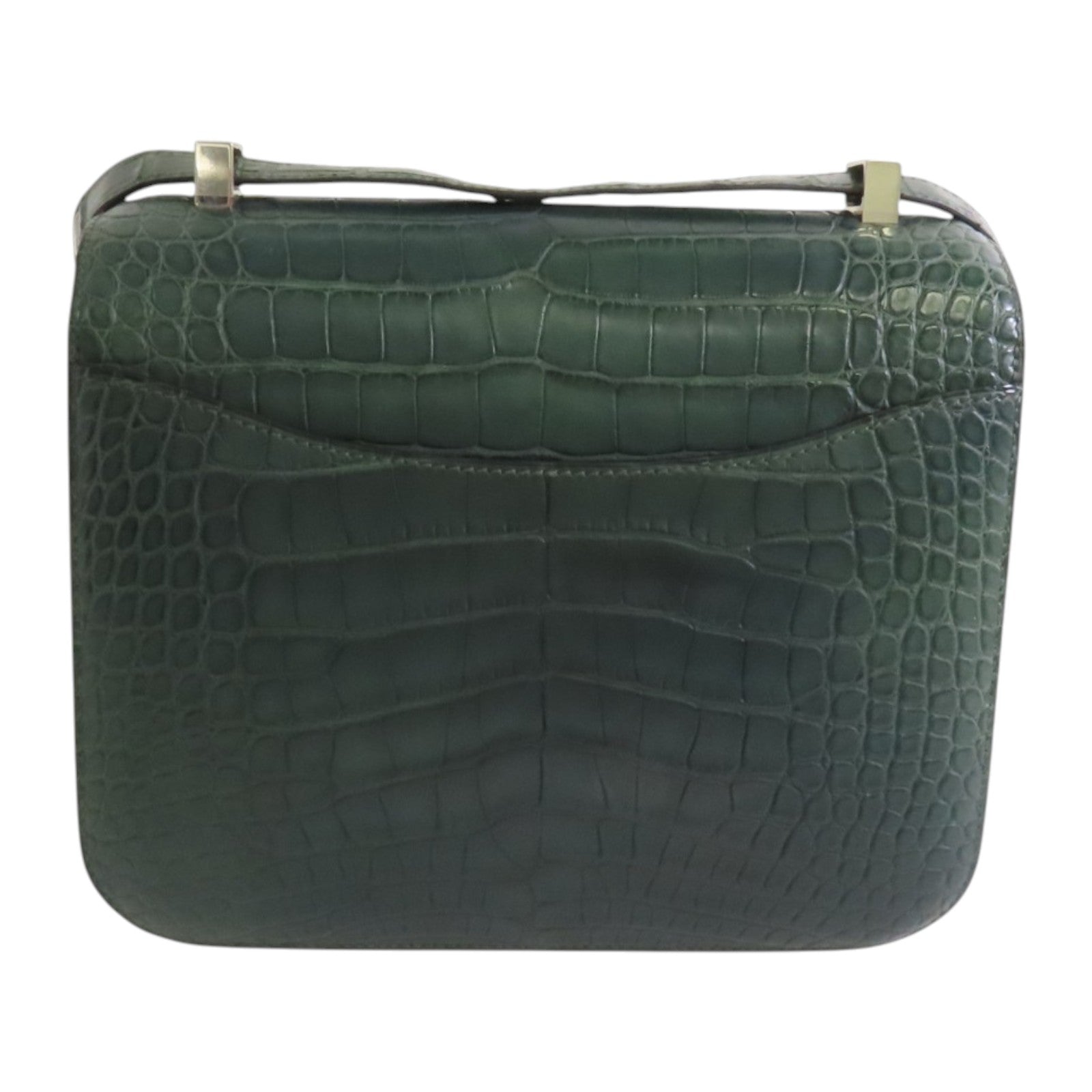 HERMES 鱷魚皮革Constance 24金扣肩背袋