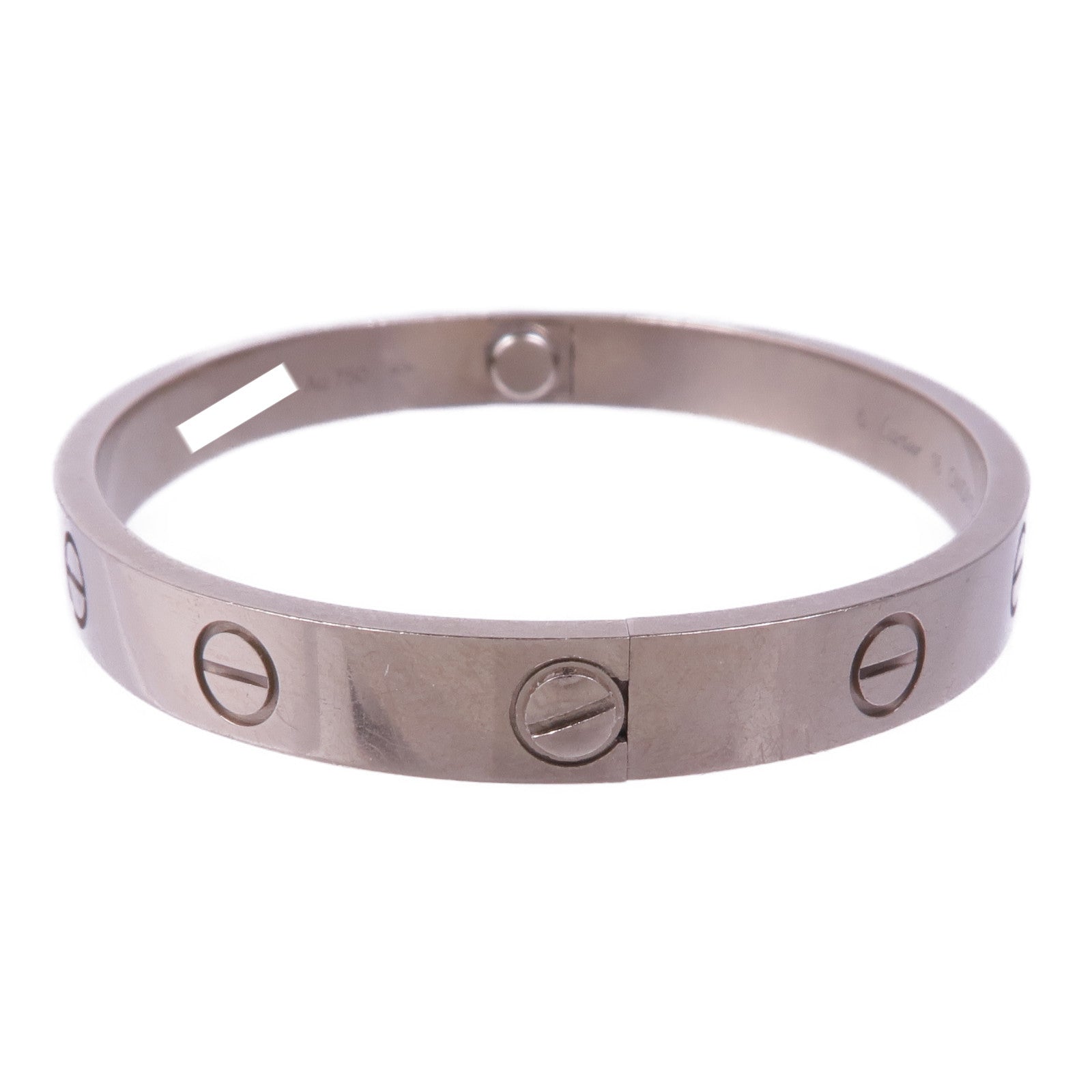 CARTIER 18K白金Love Bracelet手鐲Cartier#16