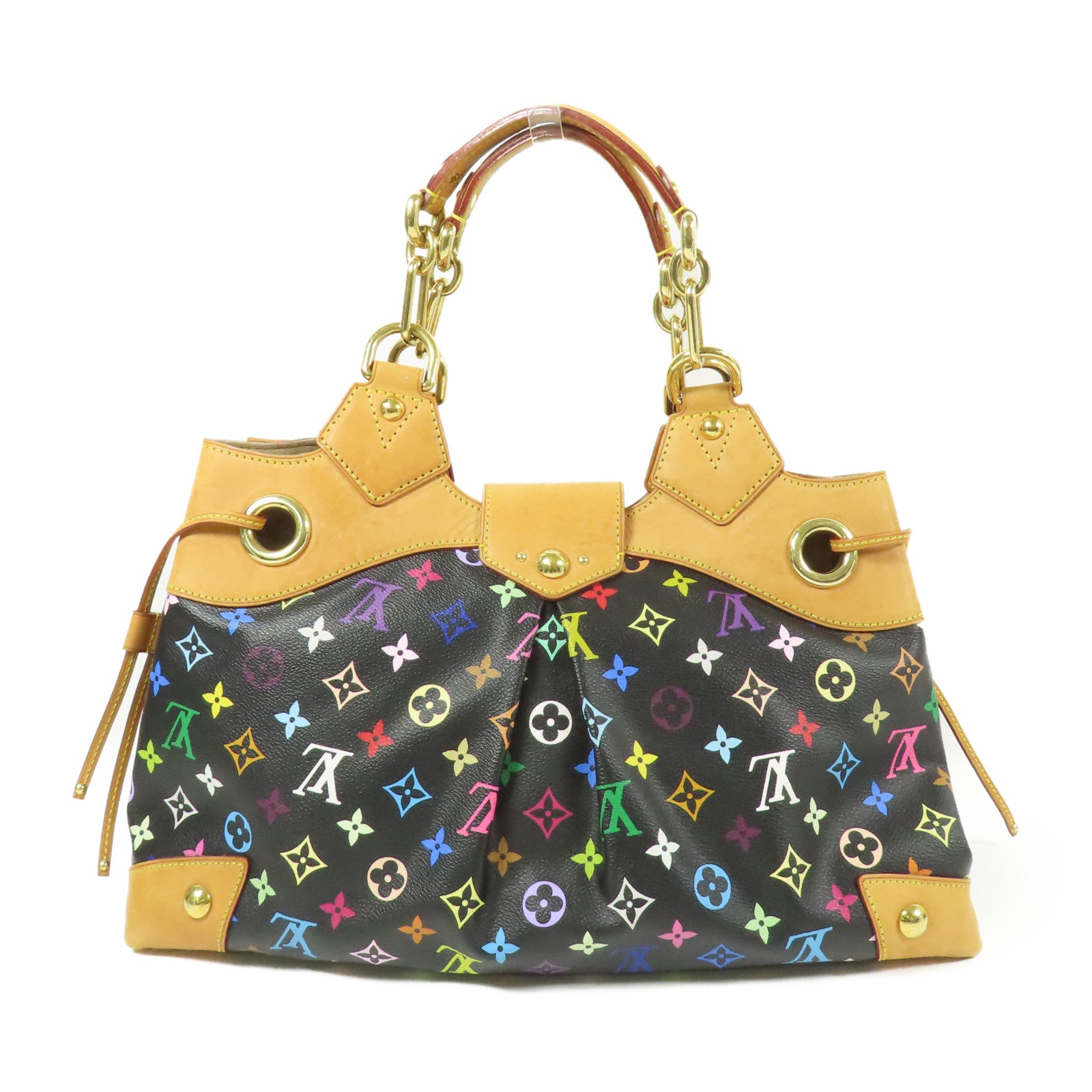 LOUIS VUITTON LV GHW Ursula Shoulder Bag M40124 Monogram Multicolore Black