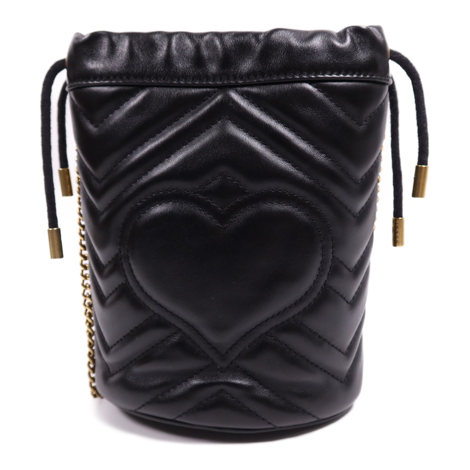 GUCCI 牛皮皮革GG Marmont Bucket金扣肩背袋