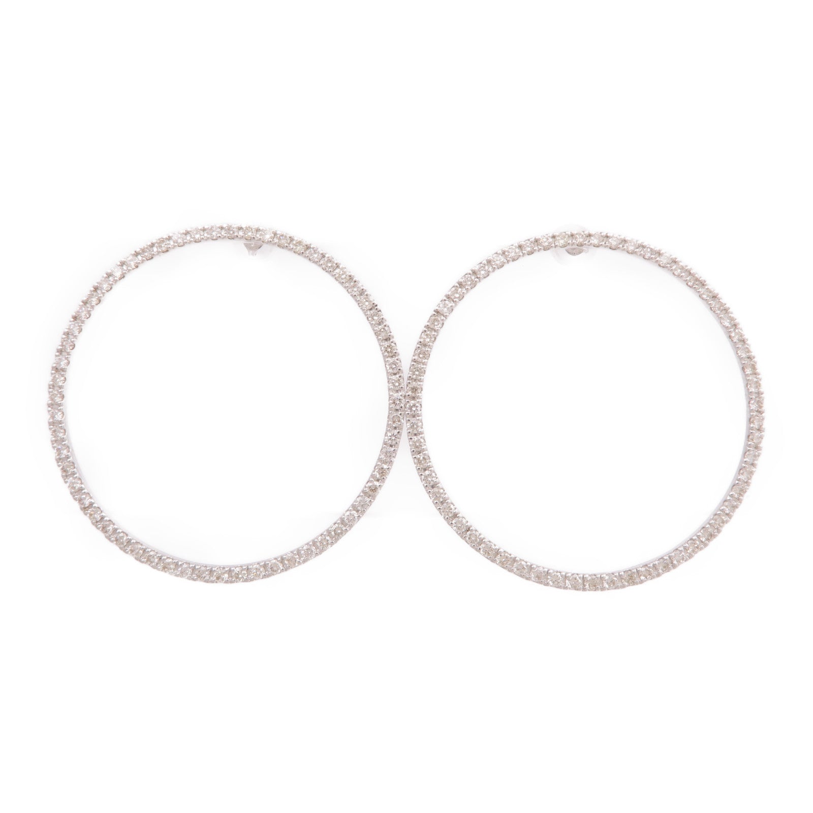 JEWELRY 18K白金Diamond Earrings鑽石耳環