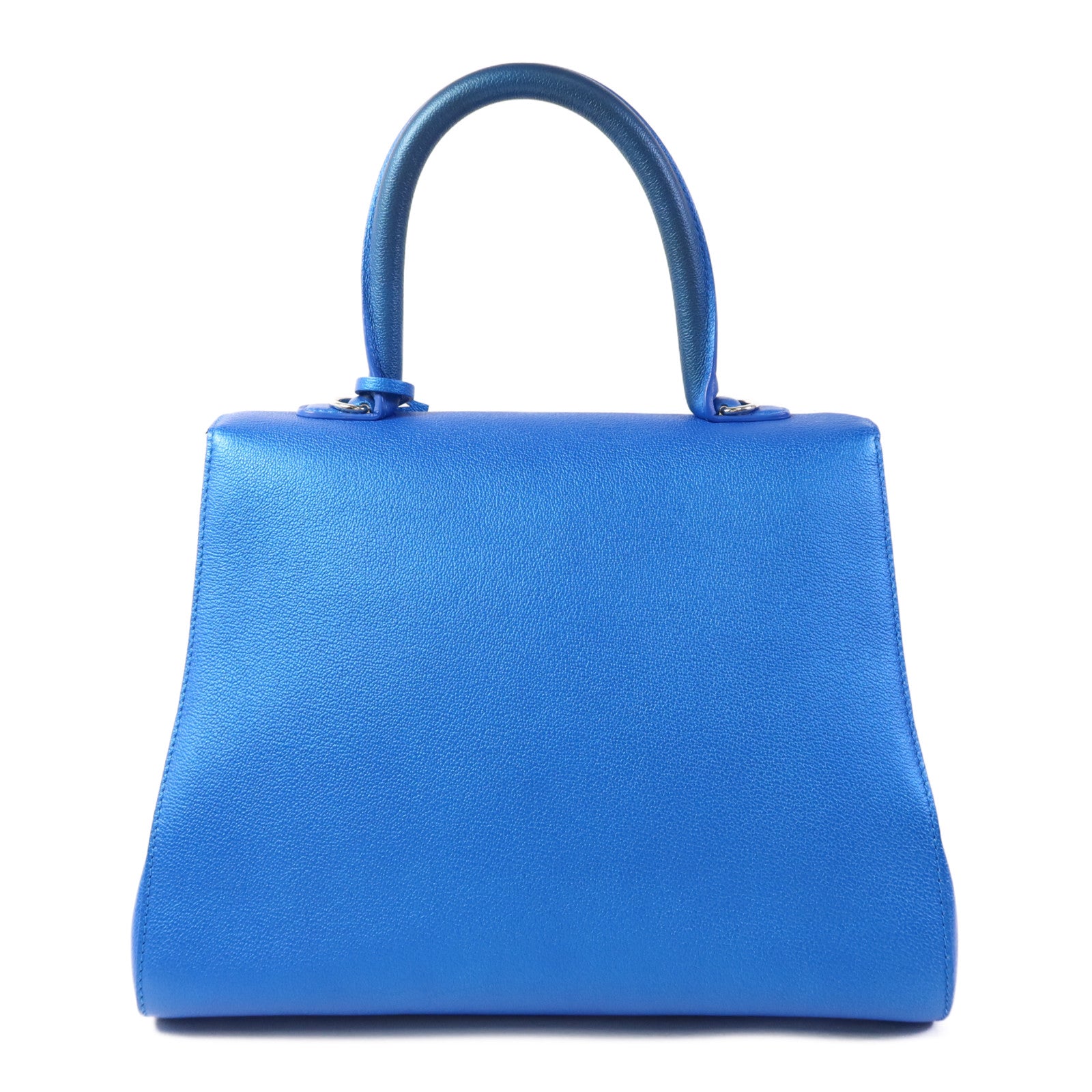 Delvaux 牛皮皮革Brillant MM銀扣手挽肩背兩用袋