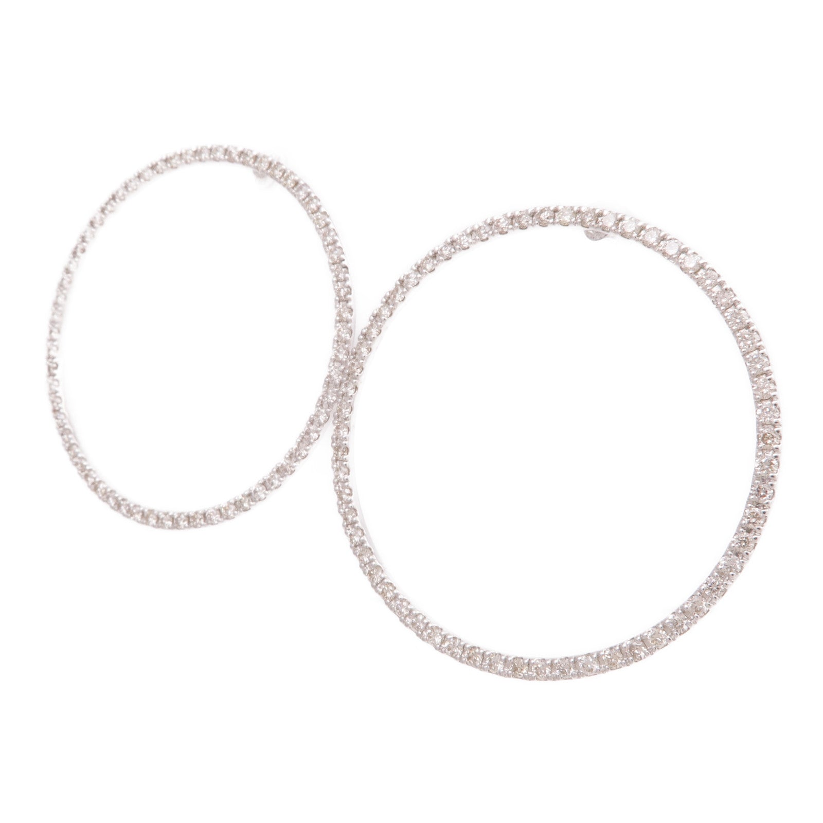 JEWELRY 18K白金Diamond Earrings鑽石耳環