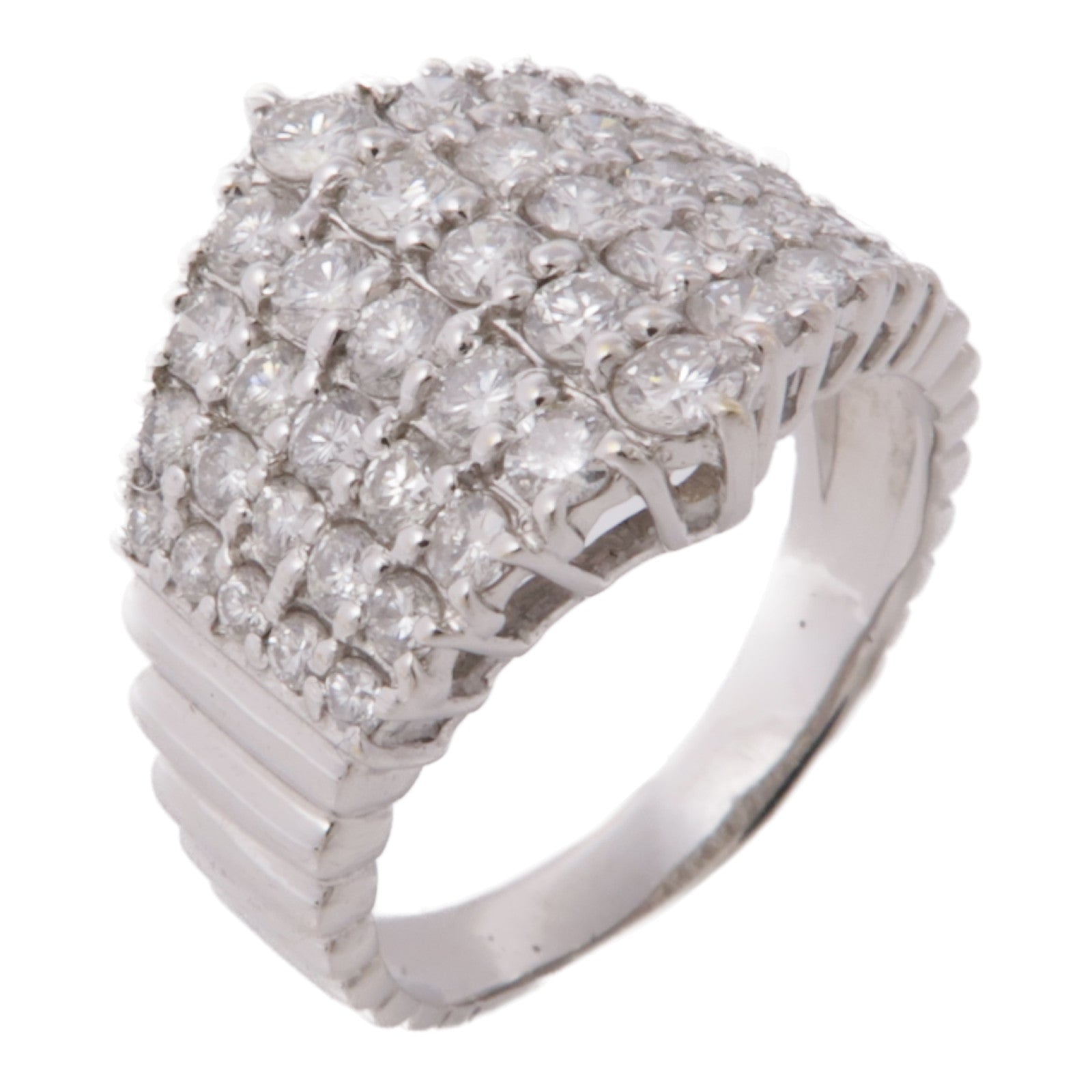 JEWELRY 【激減優惠】18K白金Diamond Ring鑽石戒指US#4.25