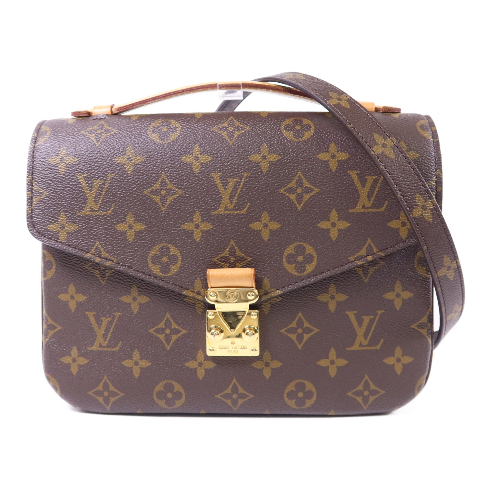 LOUIS VUITTON Monogram Pochette Metis MM金扣手挽肩背兩用袋
