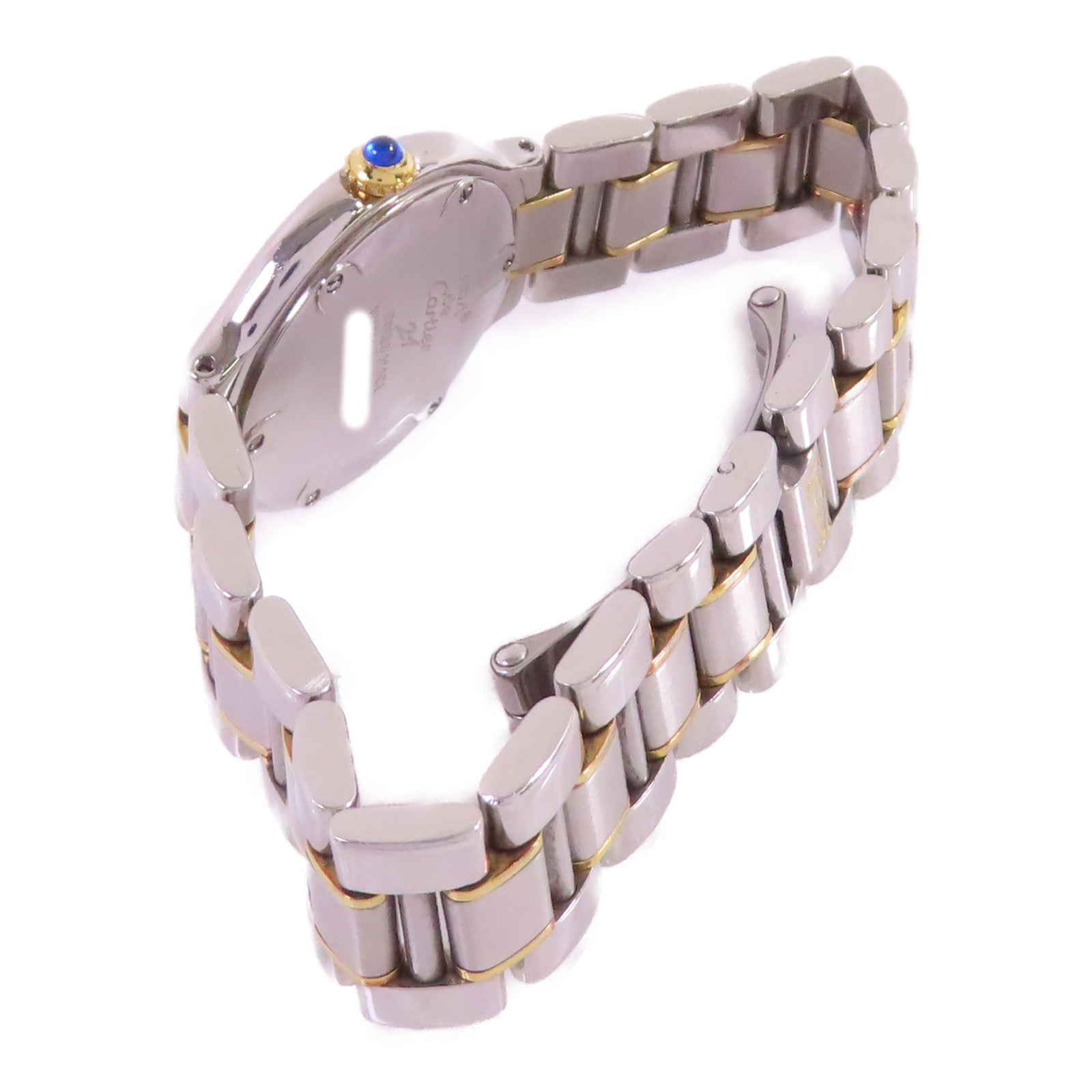 CARTIER 21 Must de Cartier W10073R6 Quartz Watch 18K YG Stainless Steel