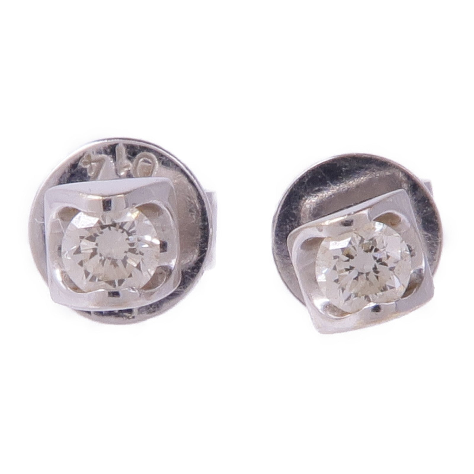 JEWELRY 18K白金Diamond Earrings鑽石耳環