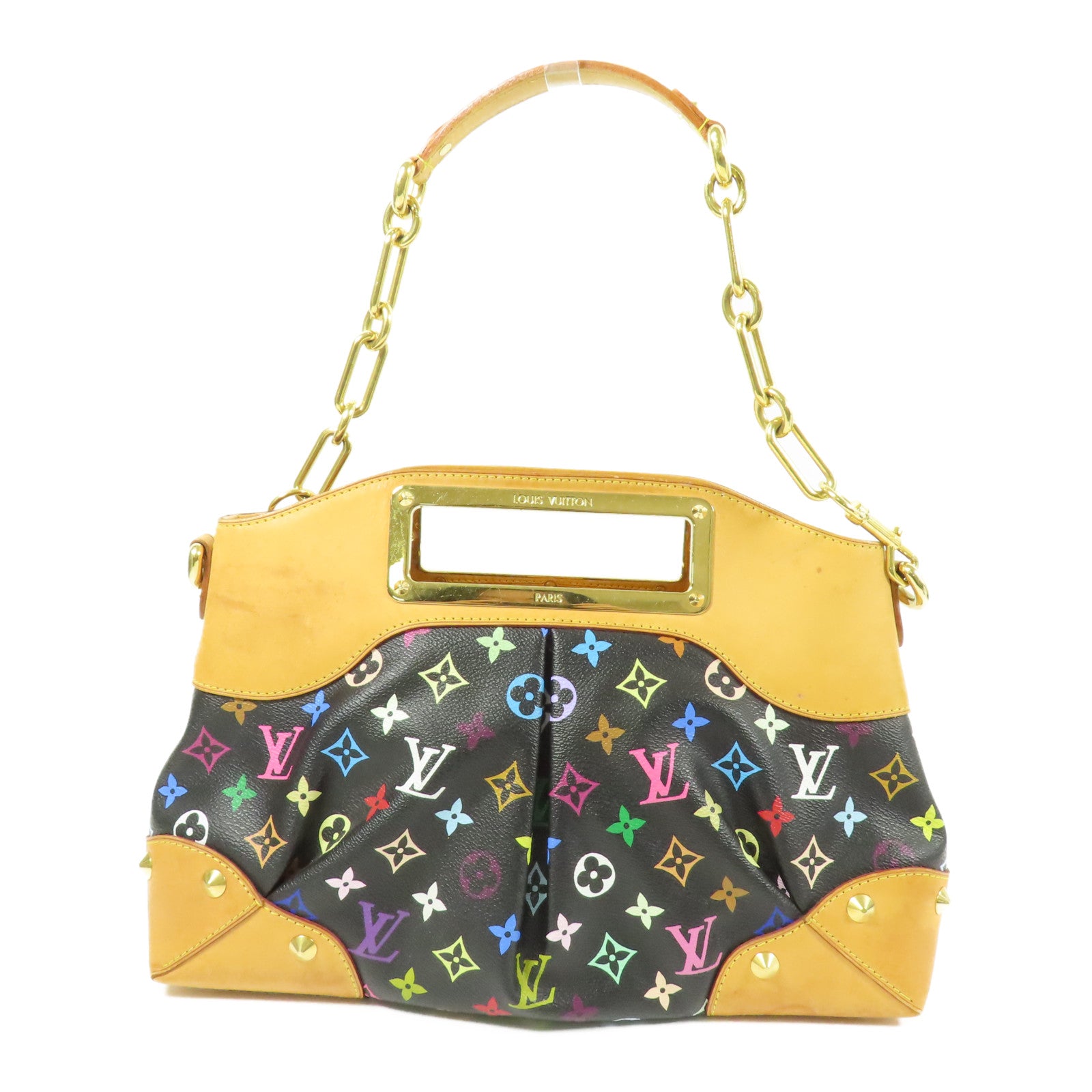 LOUIS VUITTON LV GHW Judy MM 2Way Shoulder Hand Bag M40256 Monogram Multicolore
