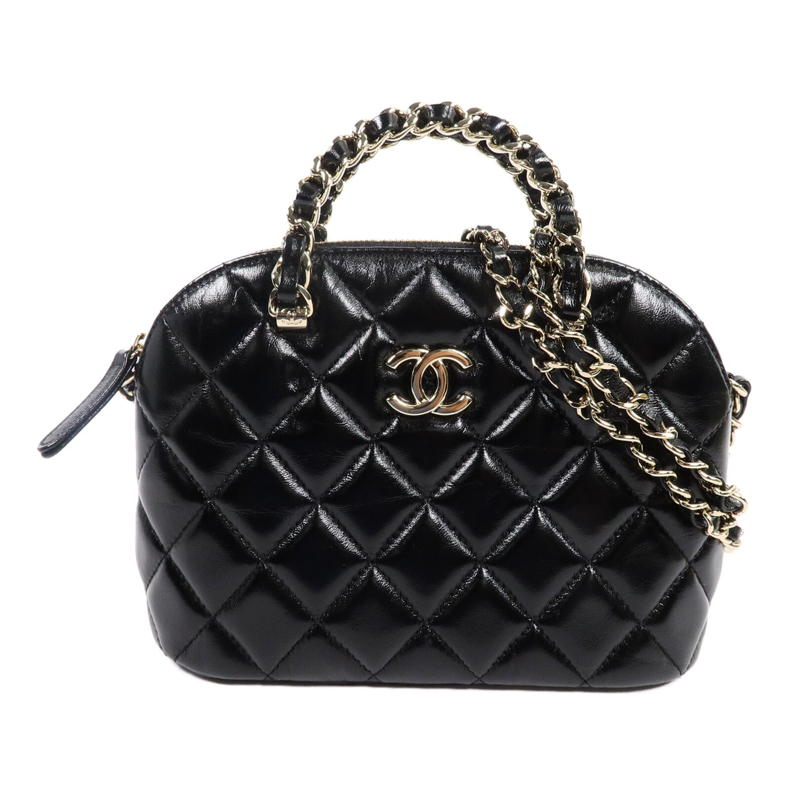 CHANEL 羊皮皮革2 Way Shoulder Bag鏈帶肩背袋