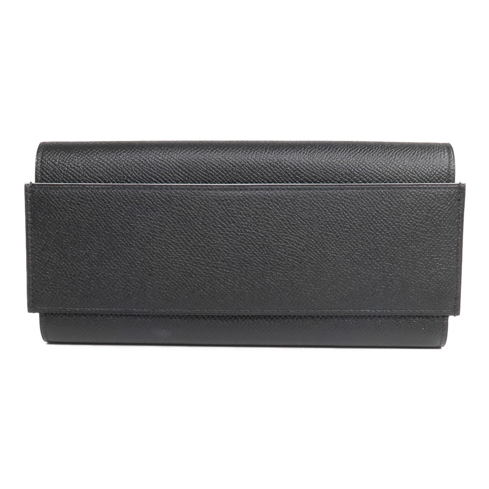 HERMES Epsom皮革Passant Long Wallet長錢包Noir