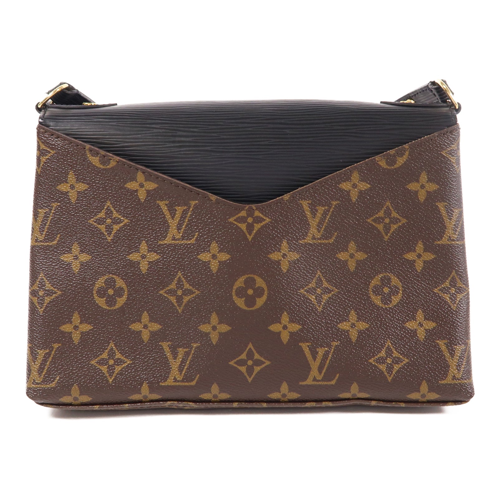 LOUIS VUITTON Monogram/Epi Saint Michel金扣肩背袋