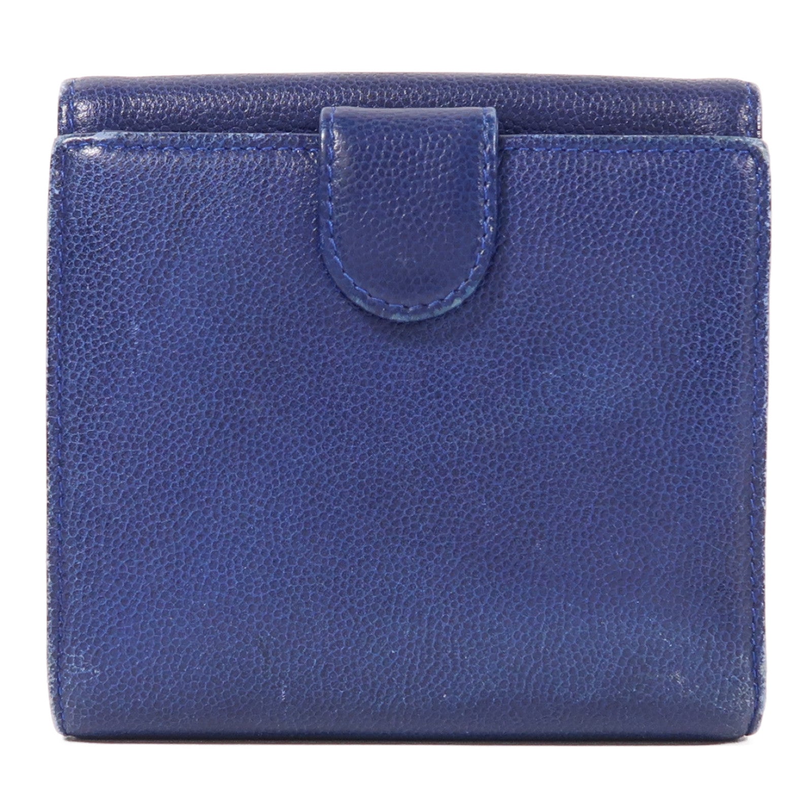 CHANEL 牛皮皮革Wallet銀扣錢包