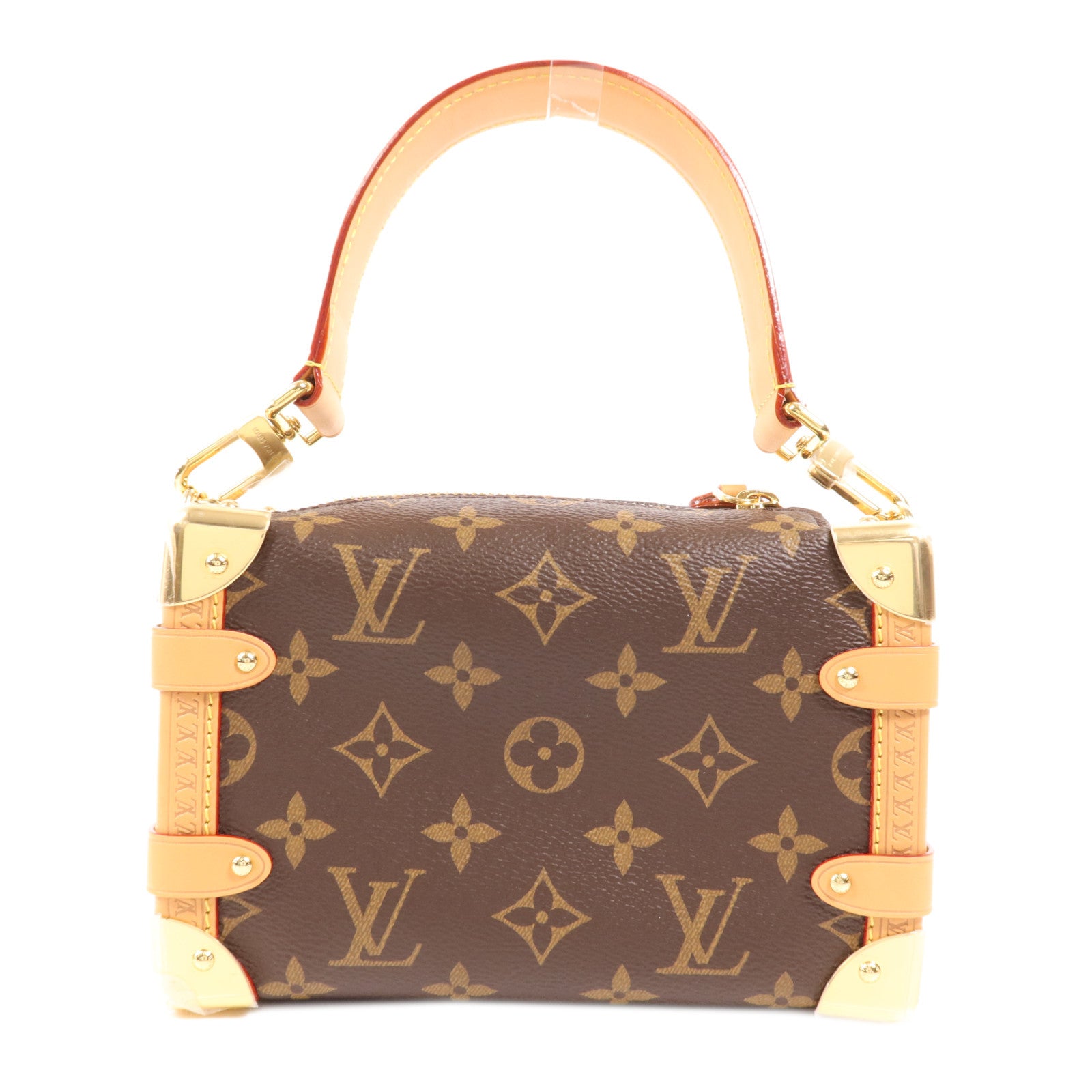 LOUIS VUITTON Monogram Side Trunk PM金扣手挽肩背兩用袋