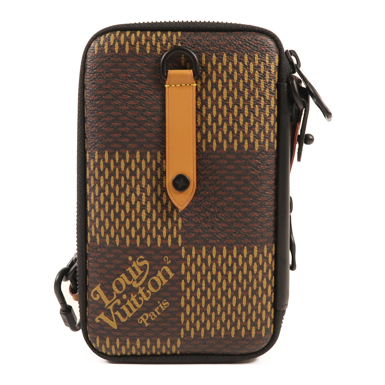 LOUIS VUITTON Damier LV x Nigo Phone Pouch肩背袋