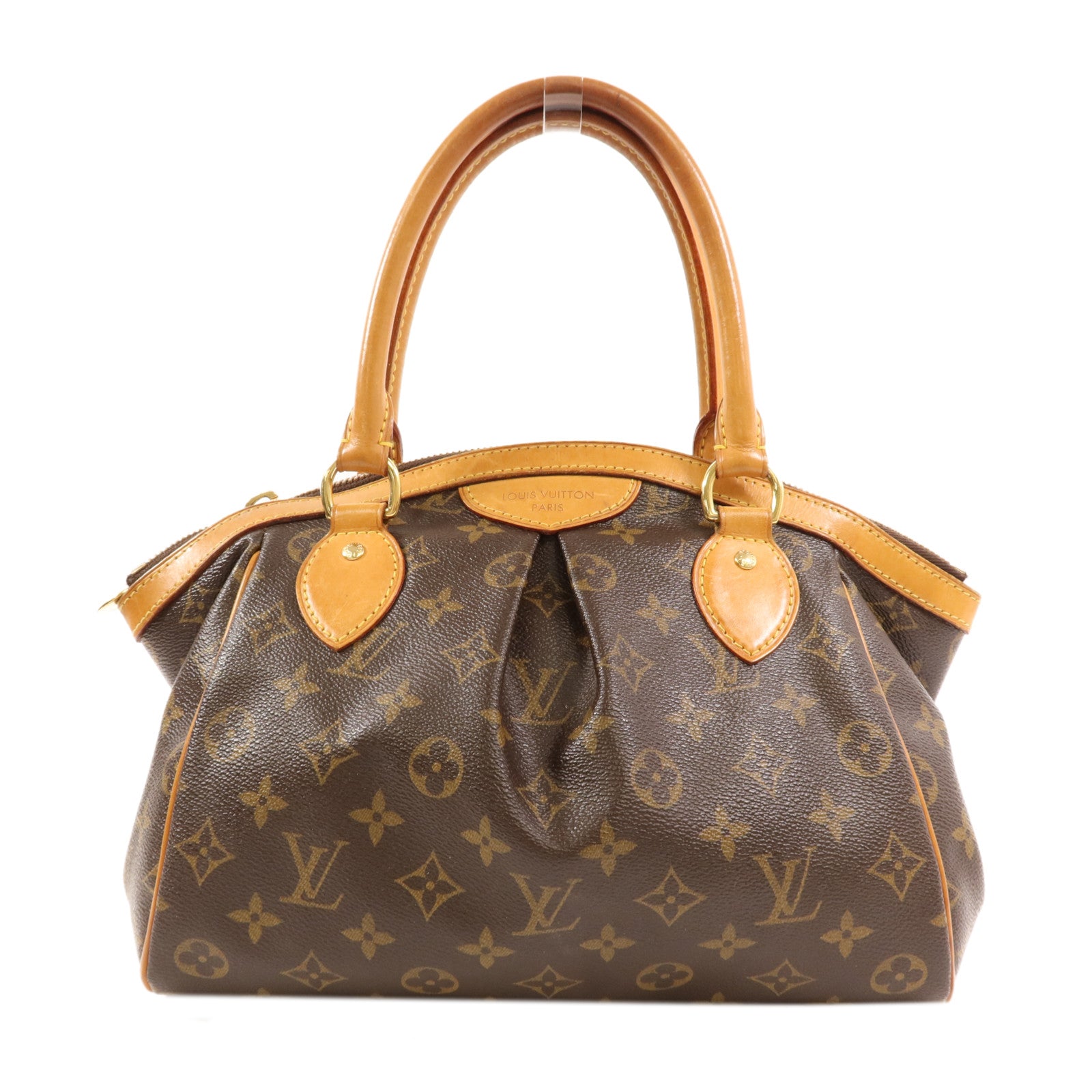 LOUIS VUITTON Monogram Tivoli PM金扣手挽袋