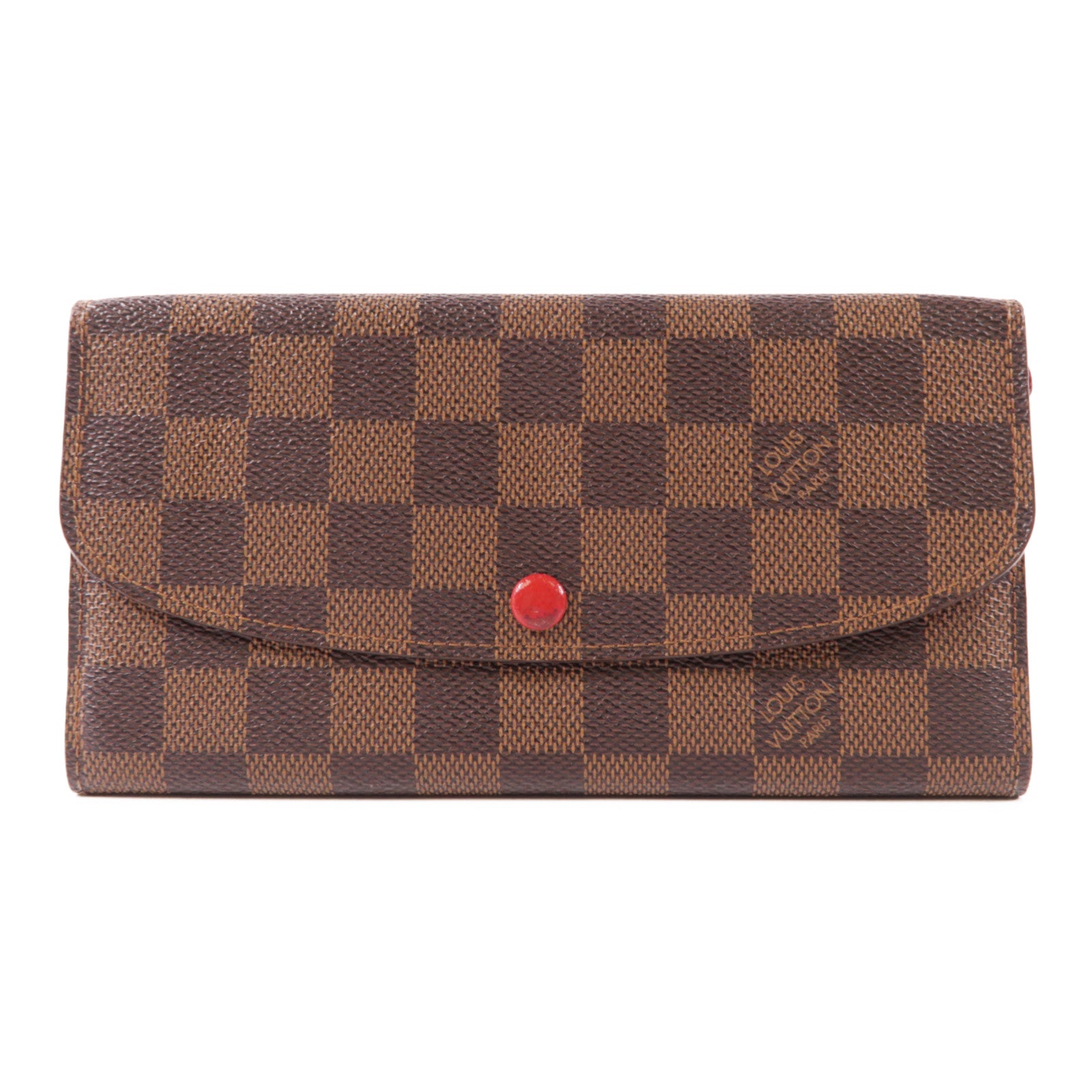 LOUIS VUITTON LV GHW Portefeuille Emilie Long Wallet N63544 Damier Brown