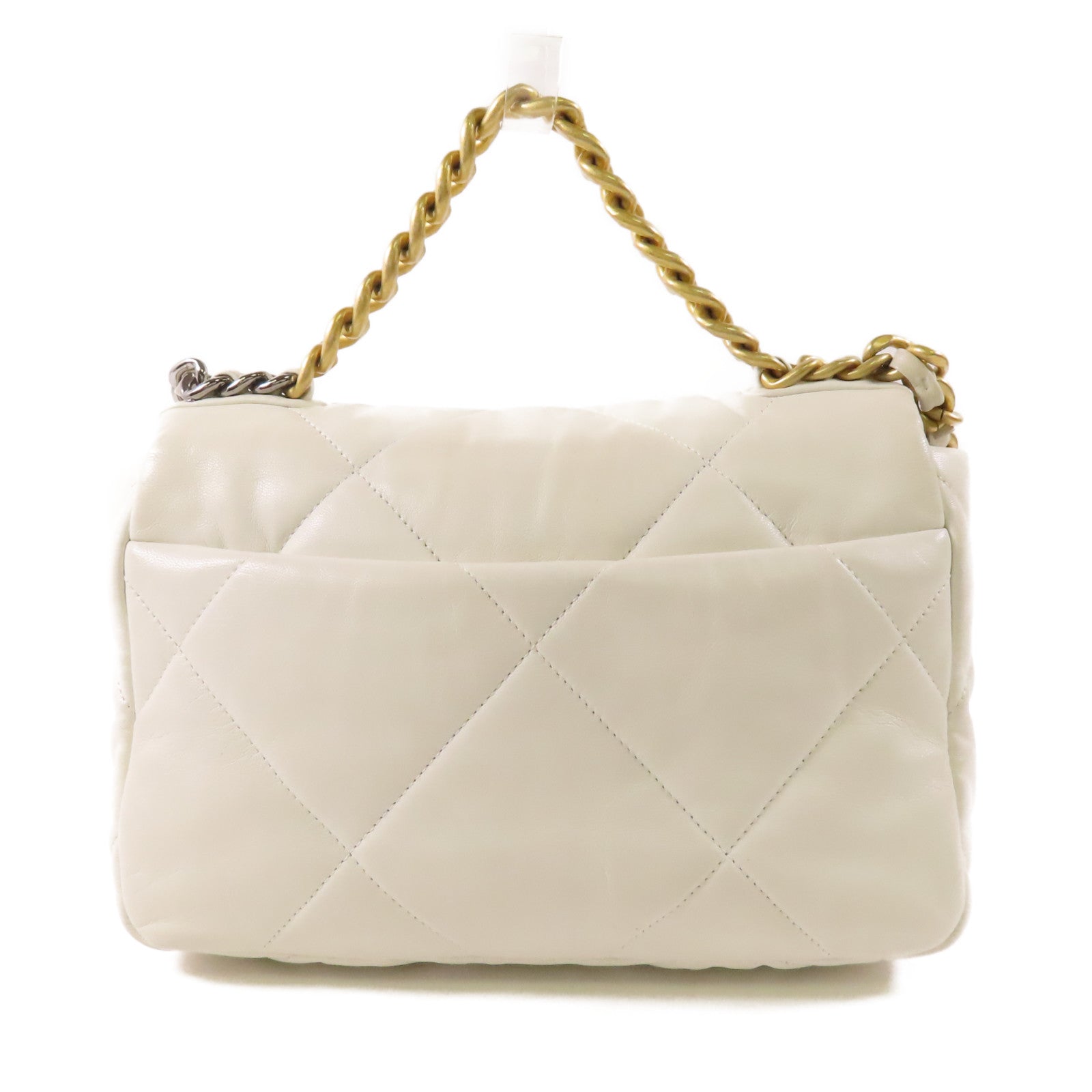 CHANEL 【激減優惠】羊皮皮革Chanel 19鏈帶手挽肩背兩用袋