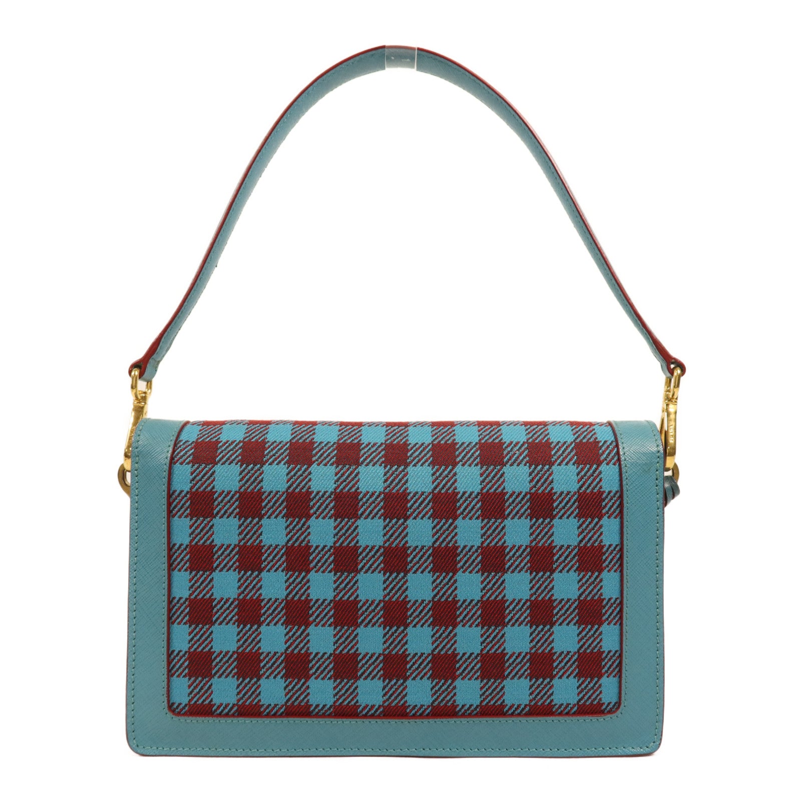 PRADA 帆布Shoulder Bag金扣肩背袋