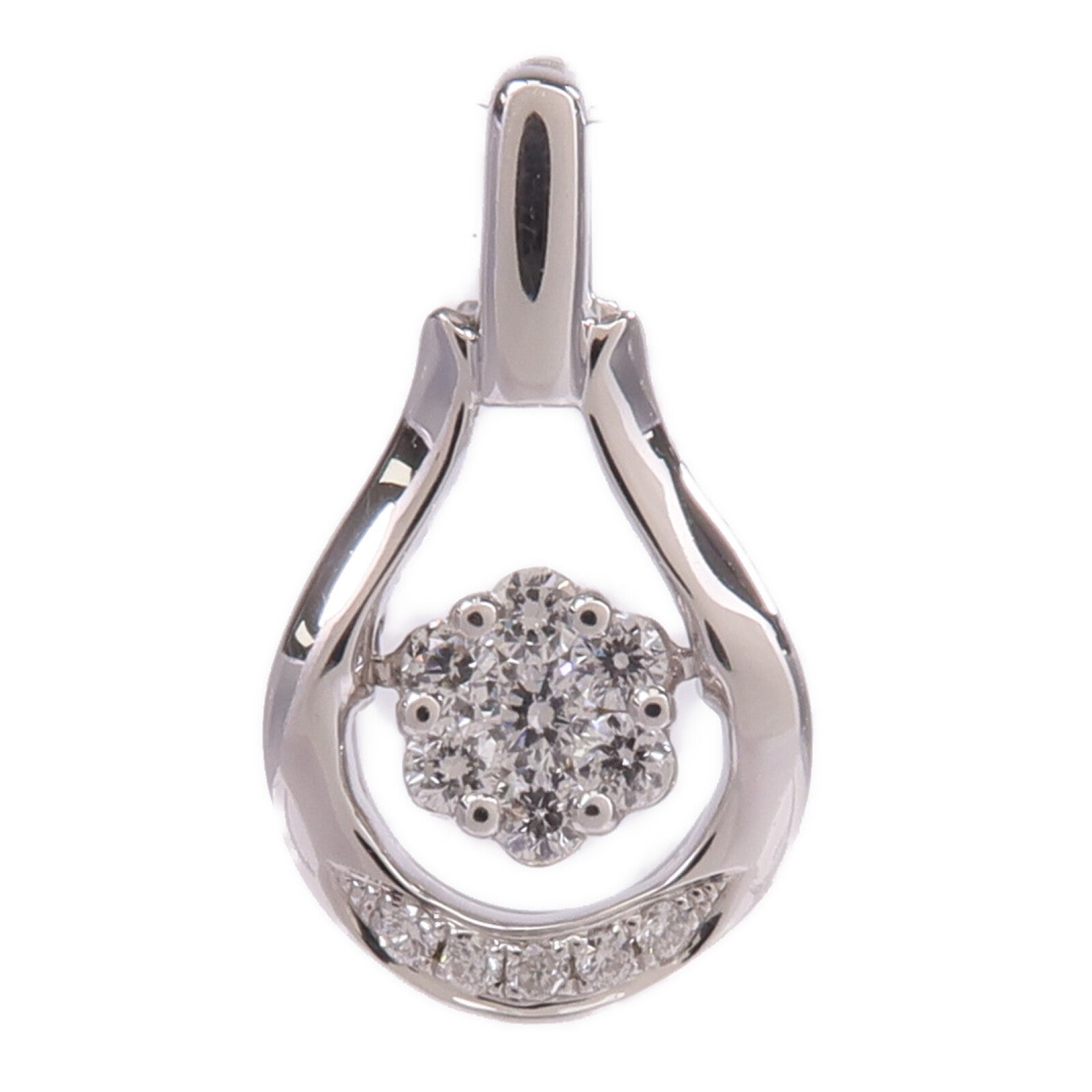 JEWELRY 【激減優惠】18K白金Diamond Pendant Top鑽石吊墜
