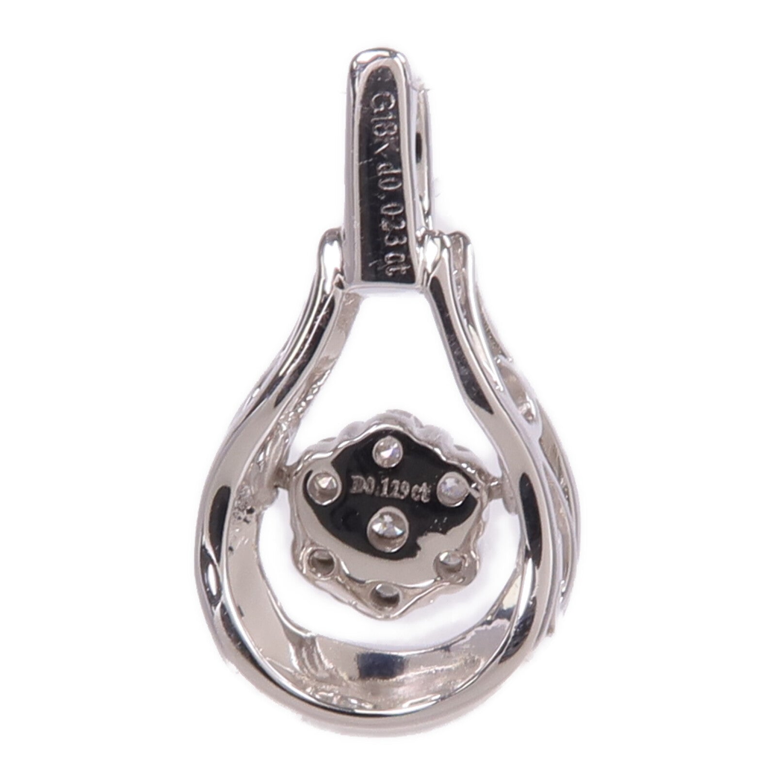 JEWELRY 【激減優惠】18K白金Diamond Pendant Top鑽石吊墜