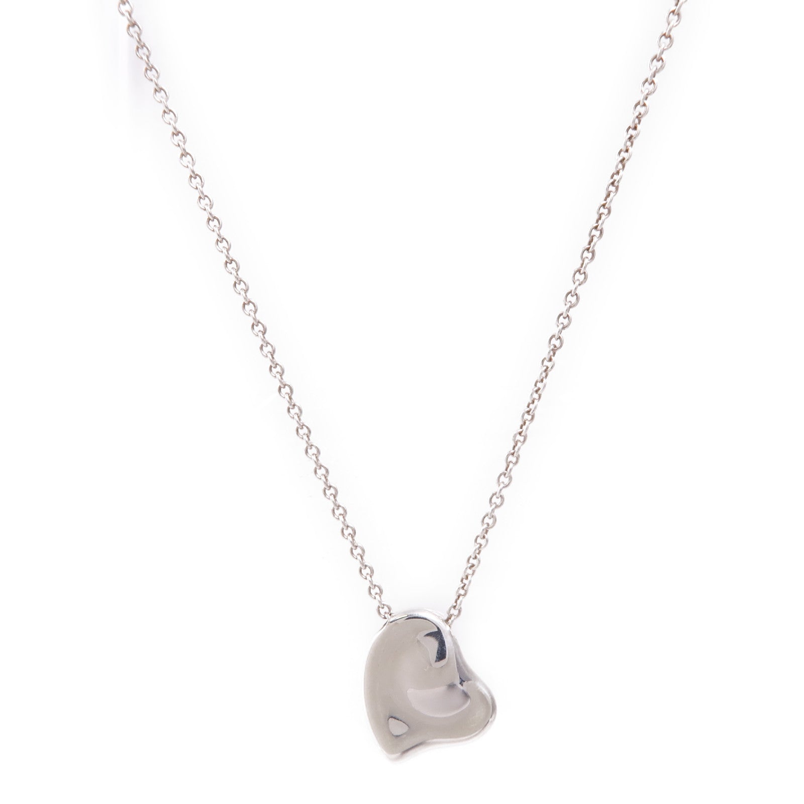 TIFFANY&CO 925純銀Heart Necklace項鍊