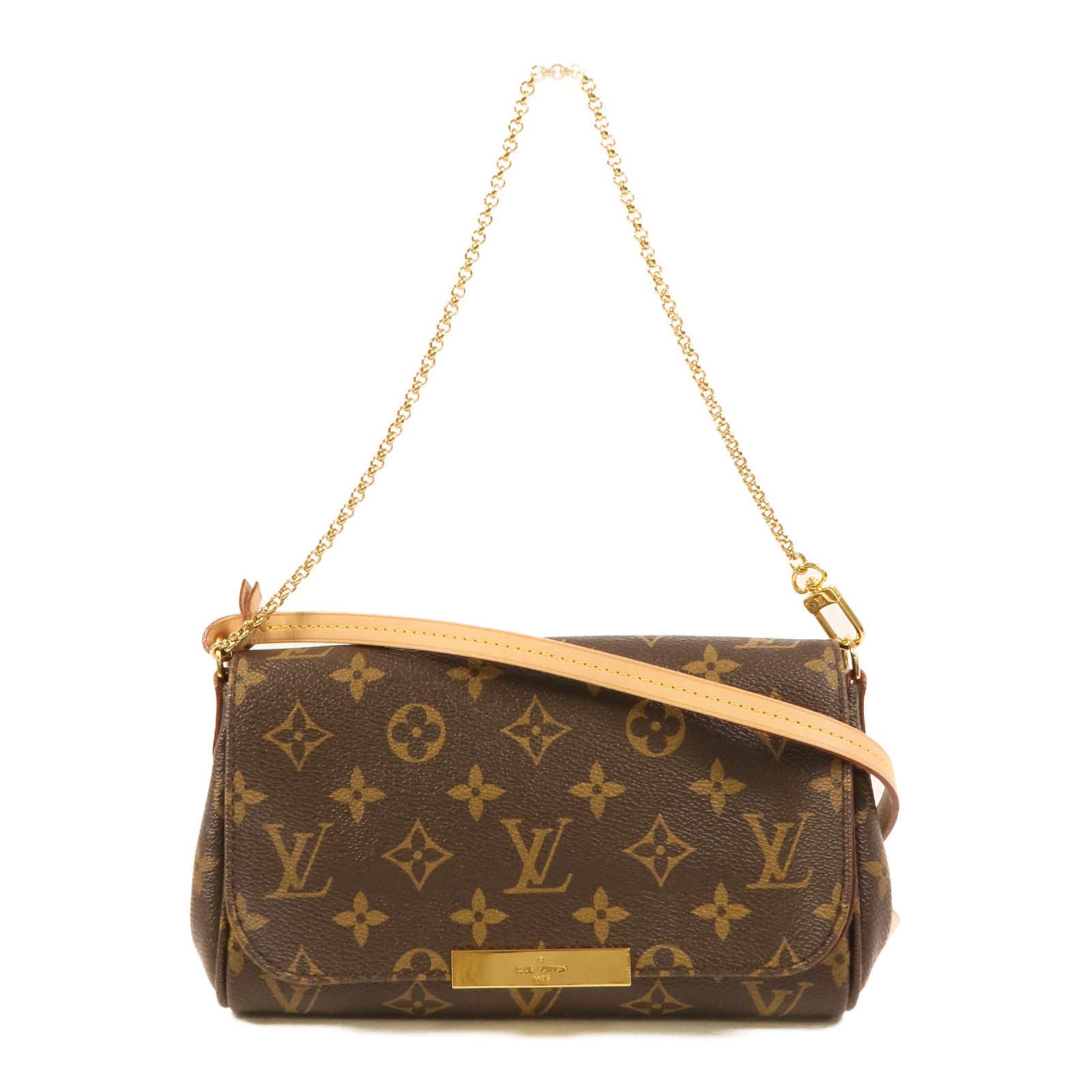 LOUIS VUITTON Monogram Favourite PM金扣手挽肩背兩用袋