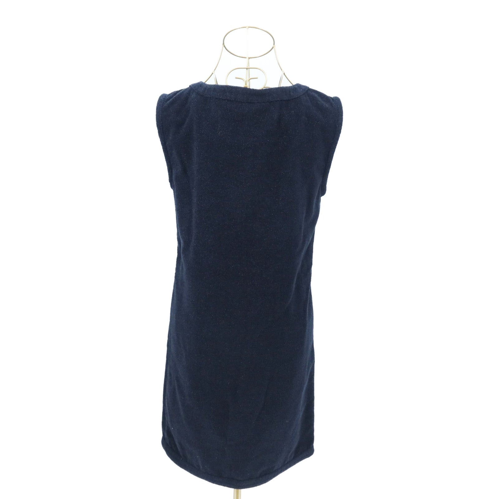CHANEL Cotton/Rayon Coco Button P55 Sleeveless Dress連身裙