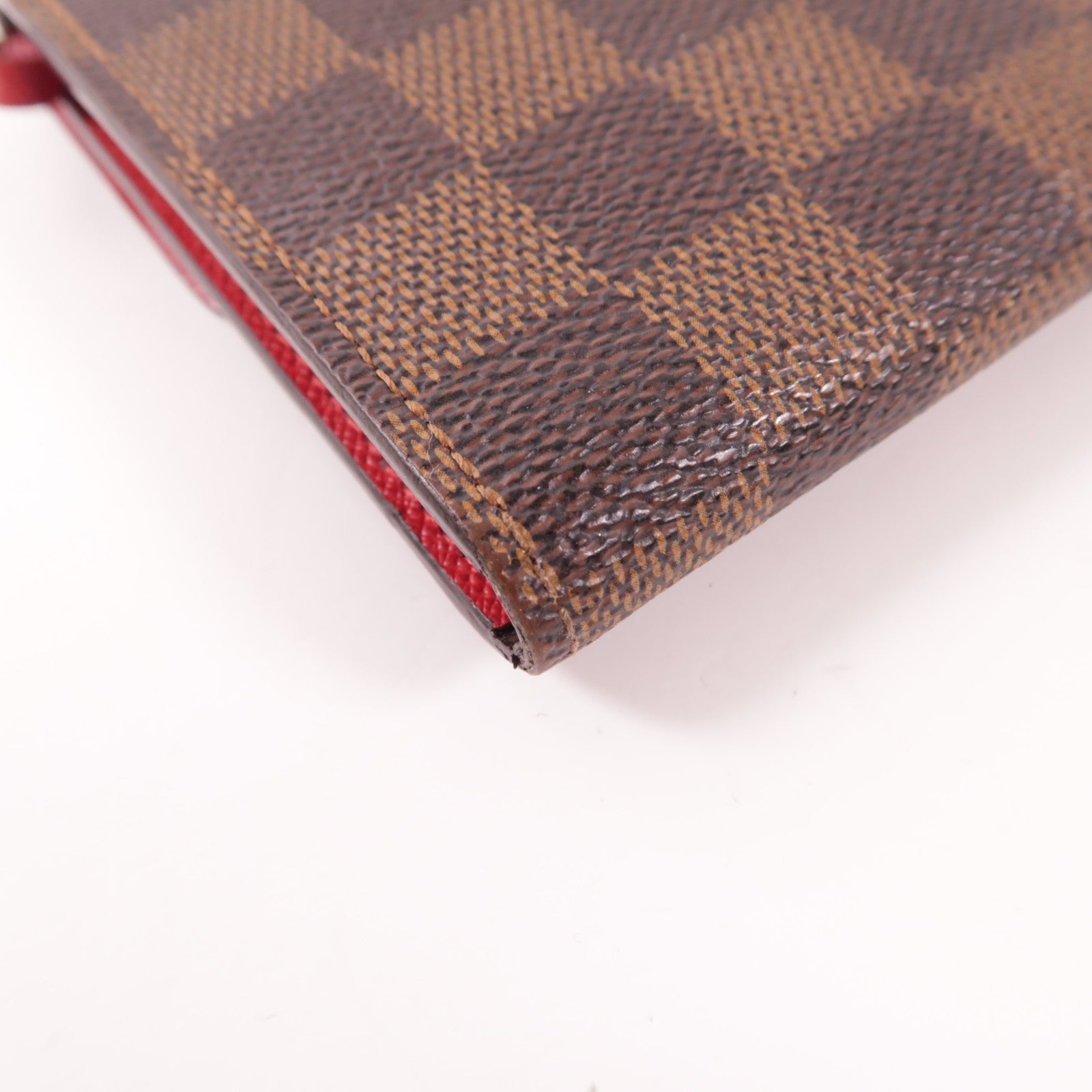 LOUIS VUITTON Damier Portefeuille Emilie Long Wallet金扣長錢包