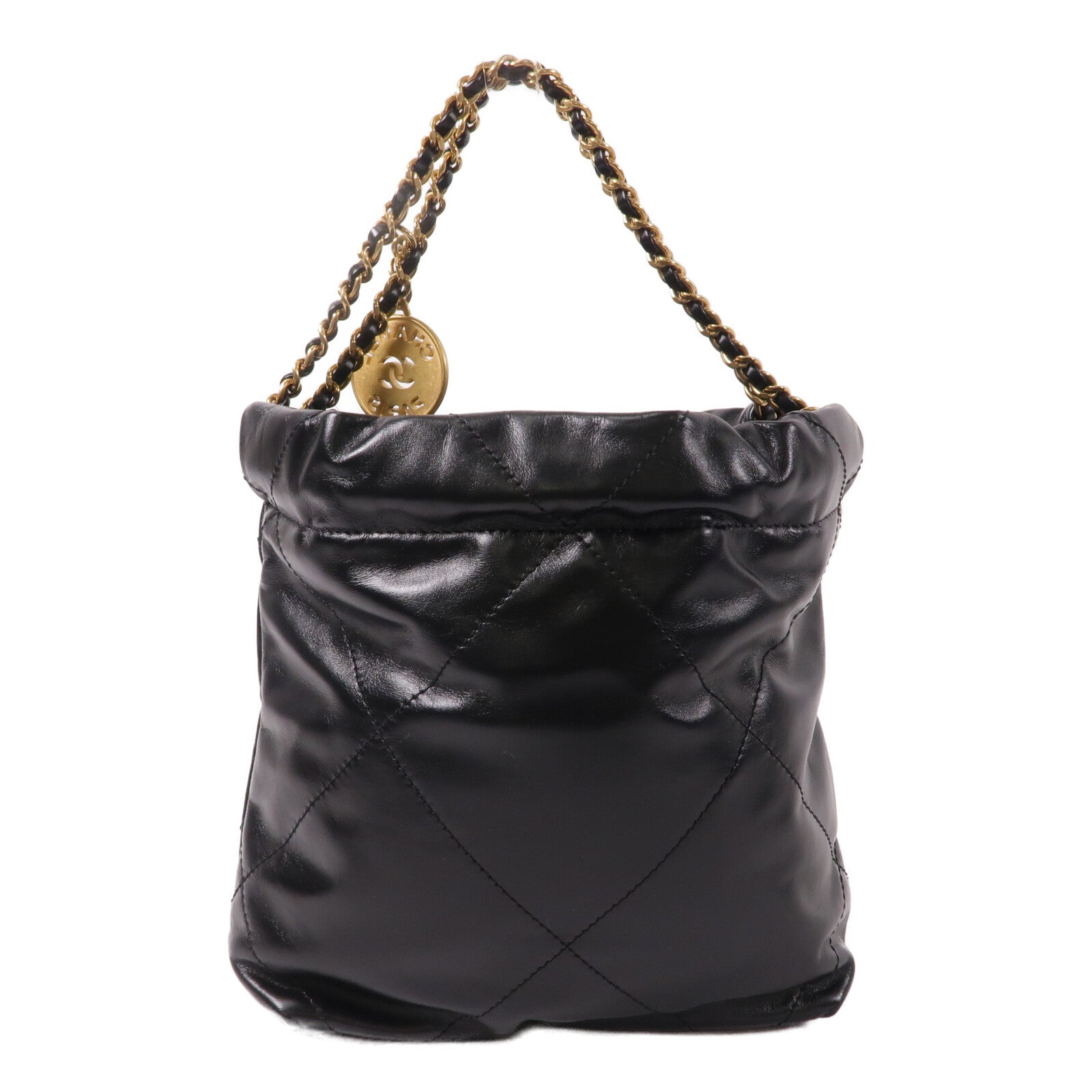 CHANEL 牛皮皮革Chanel 22 Mini鏈帶肩背袋