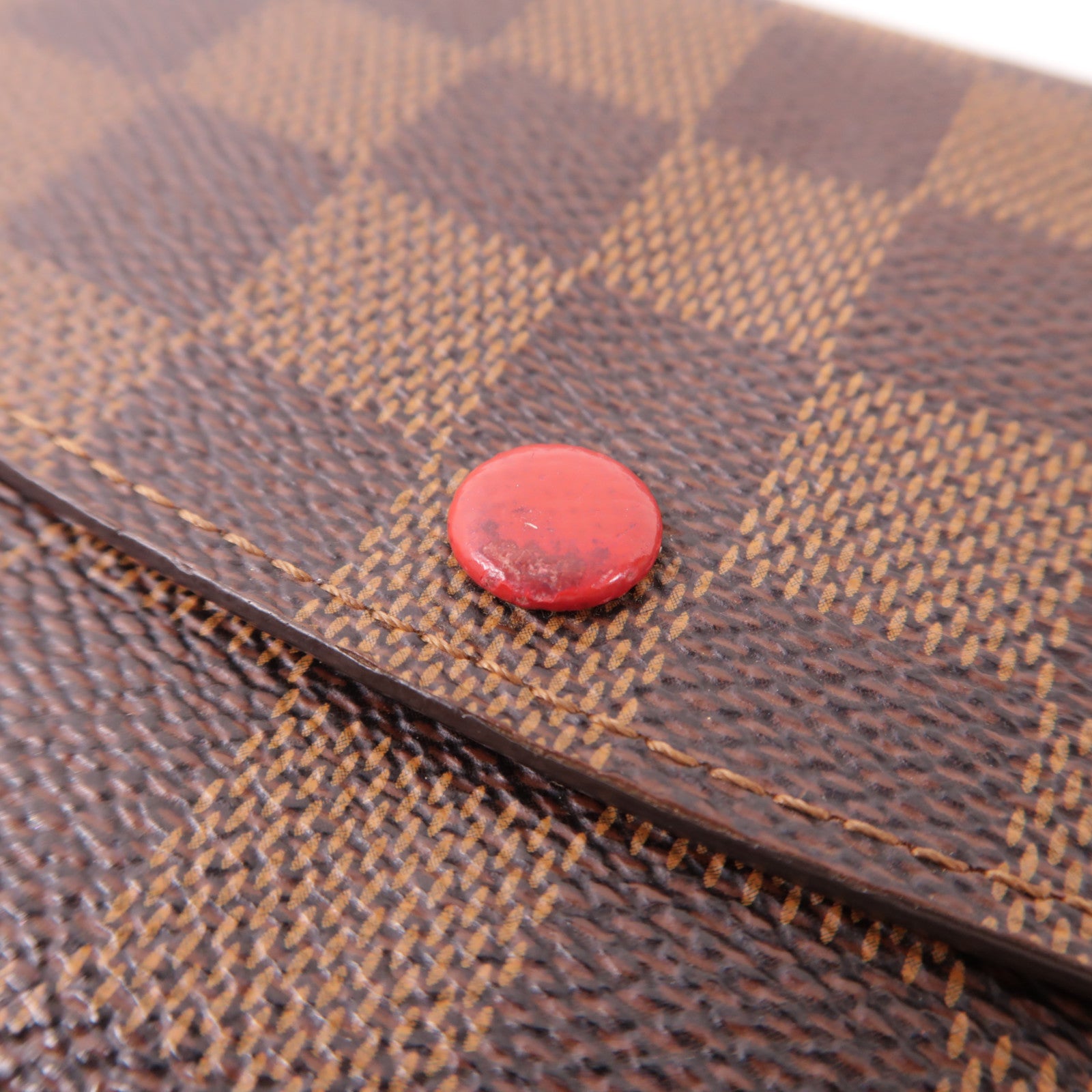 LOUIS VUITTON Damier Portefeuille Emilie Long Wallet金扣長錢包