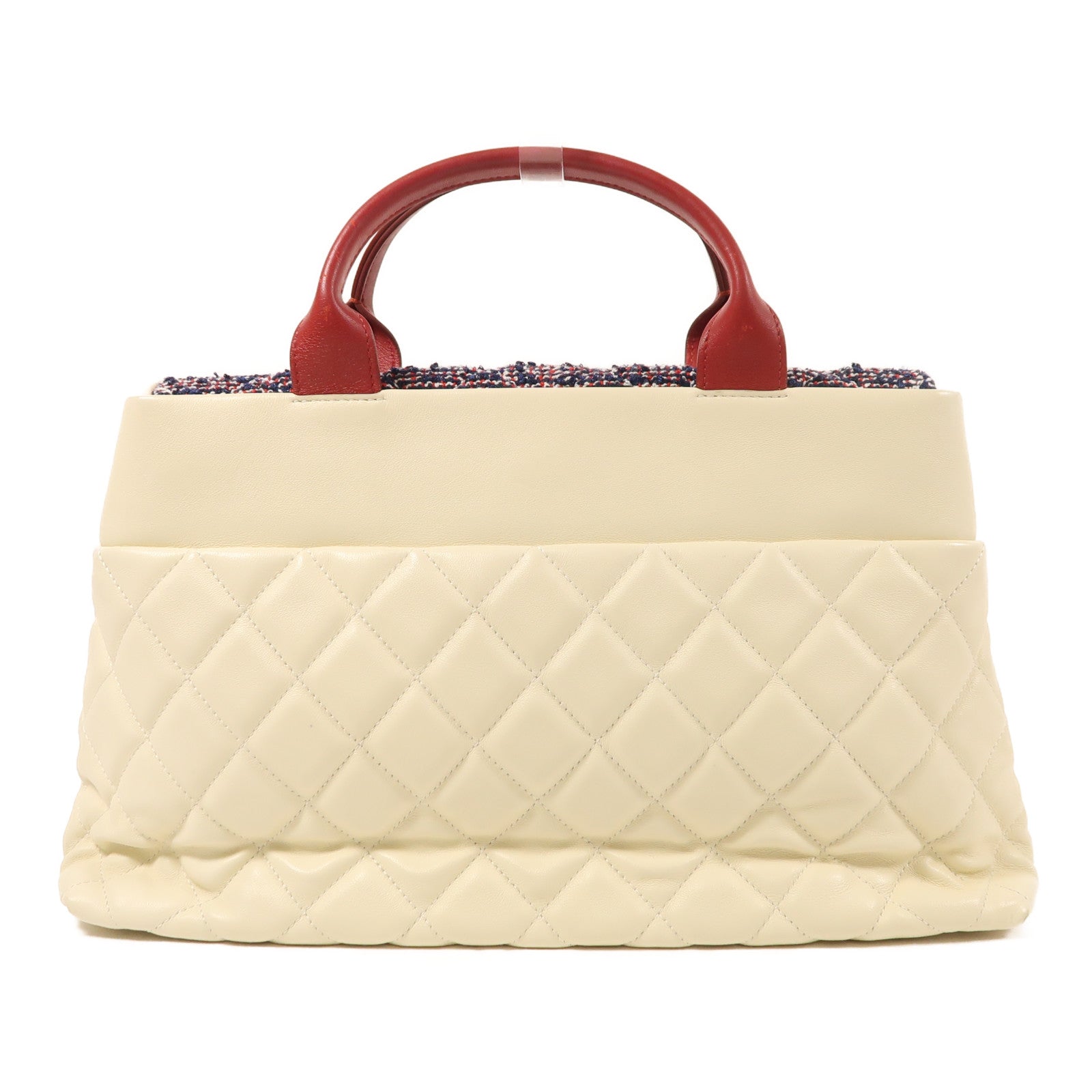 CHANEL 羊皮皮革2 Way Shoulder銀扣手挽肩背兩用袋