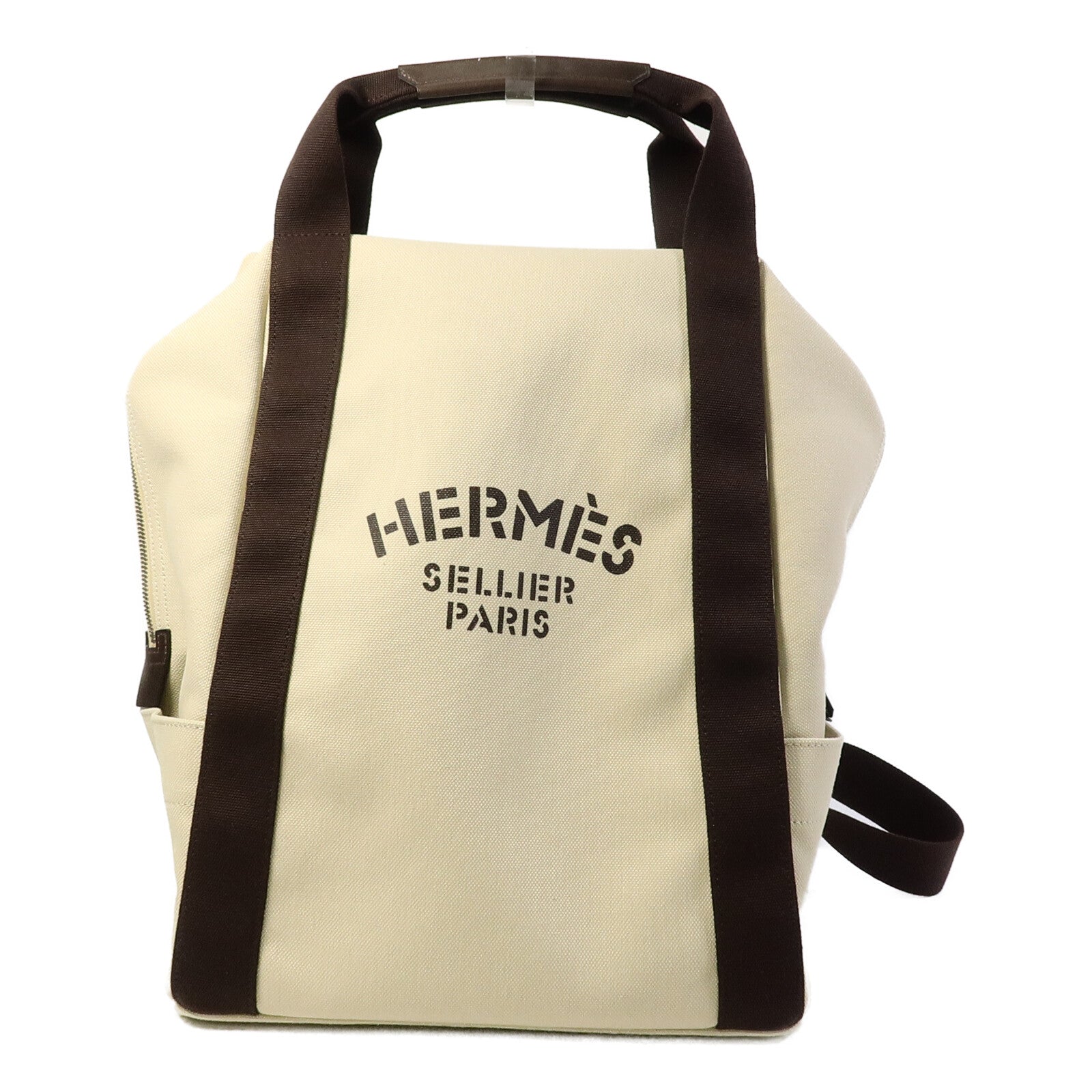HERMES Polyamide/棉質Groom Backpack背包Beige Sable