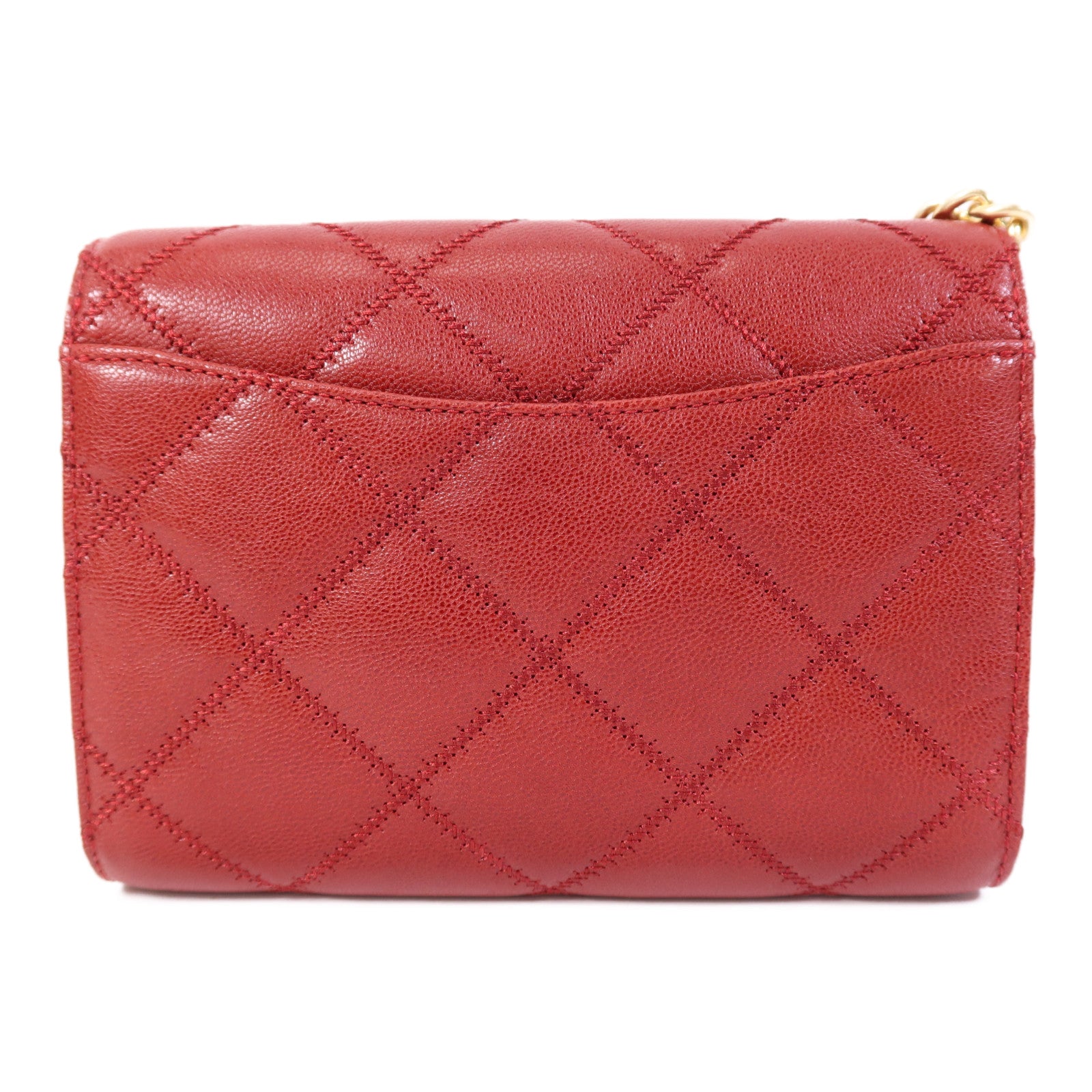 Tory Burch 牛皮皮革Burch Willa金扣鏈帶肩背袋