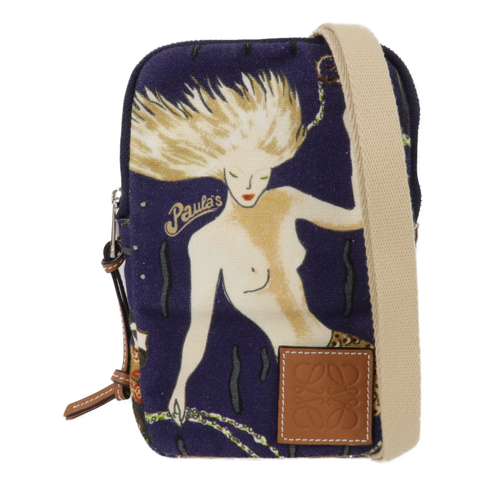 LOEWE 帆布Paula's Ibiza Shoulder Bag肩背袋