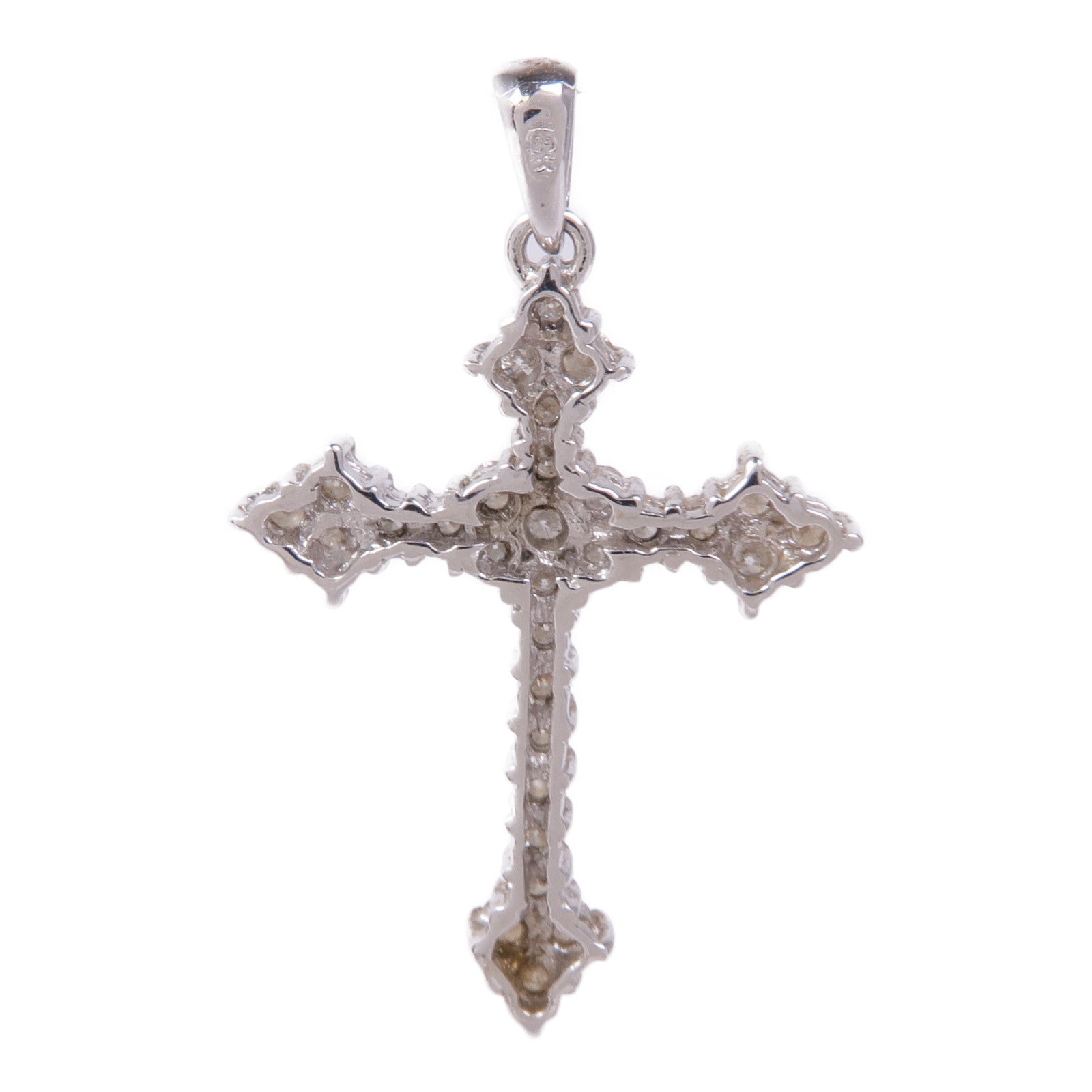 JEWELRY 18K白金Diamond Pendant Top鑽石吊墜