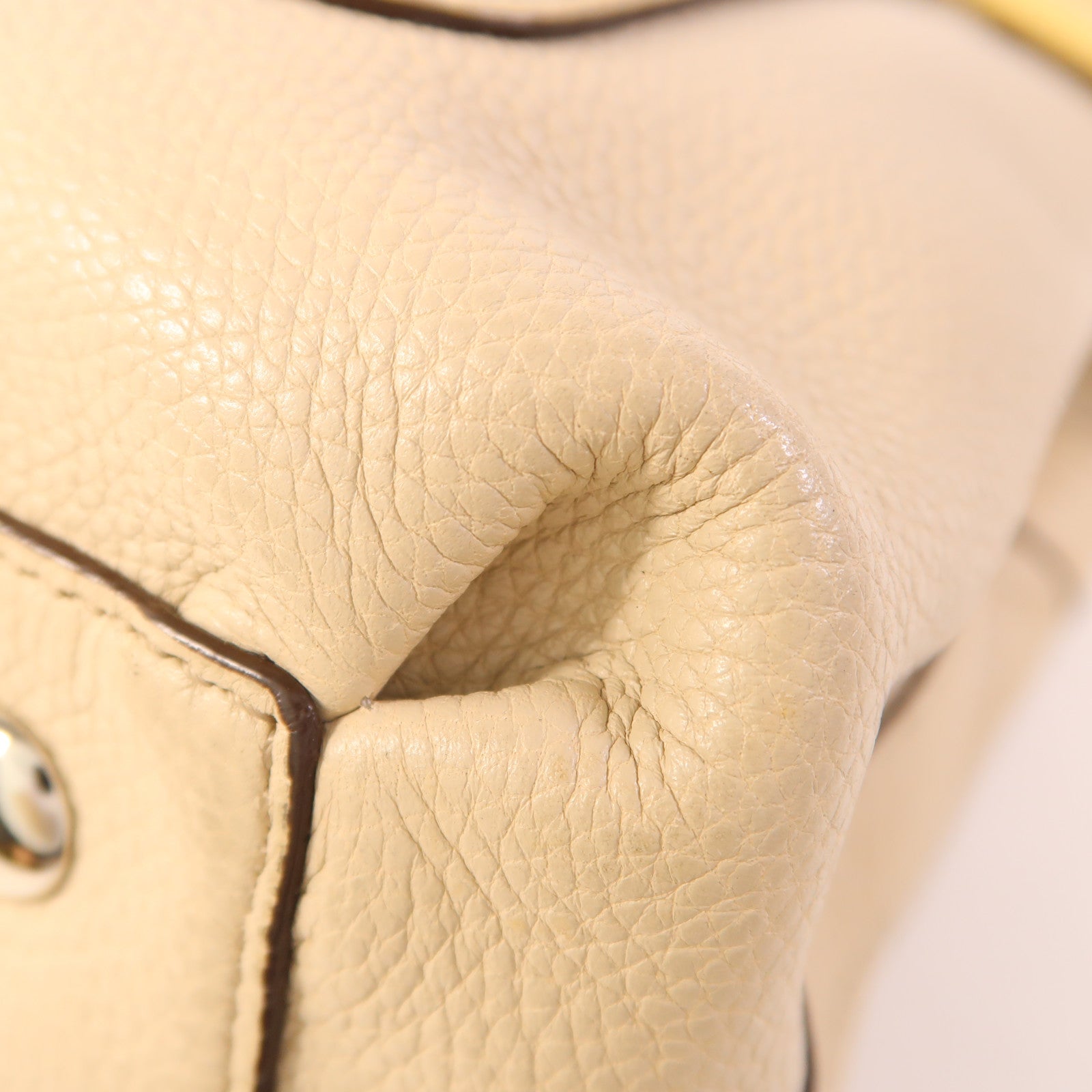 COACH 牛皮皮革Shoulder Bag銀扣肩背袋