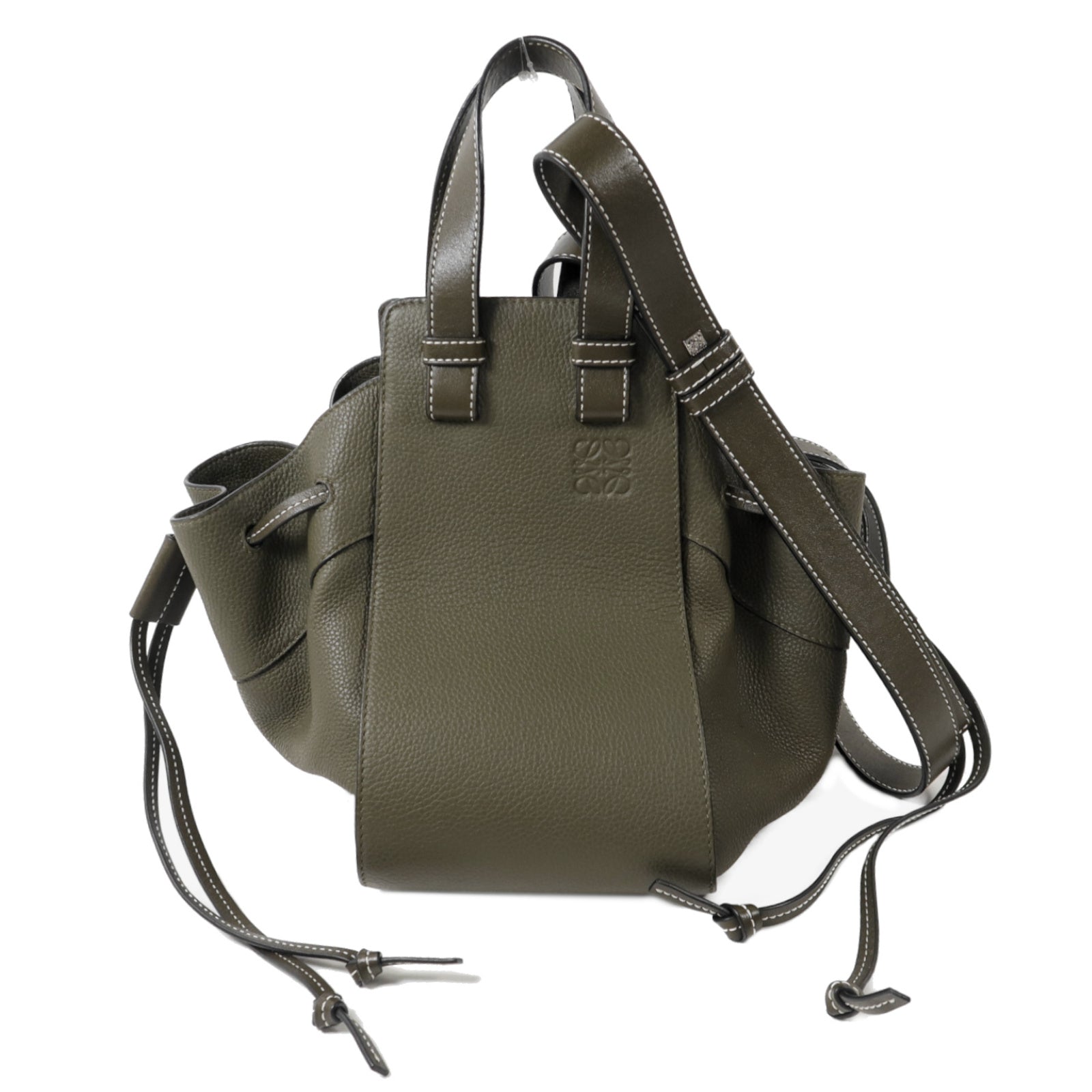 LOEWE 牛皮皮革Hammock手挽肩背兩用袋