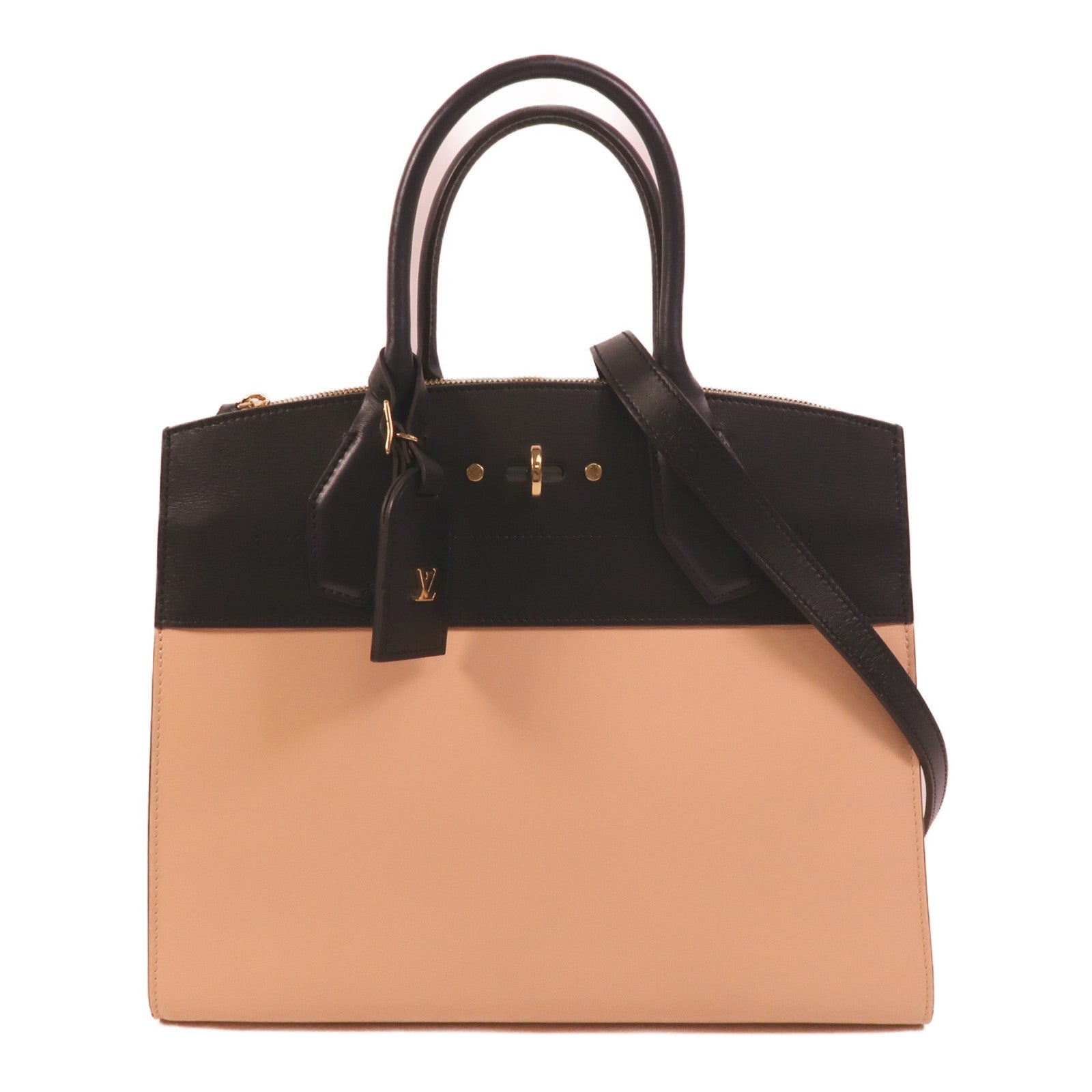 LOUIS VUITTON 皮革City Steamer MM手挽肩背兩用袋
